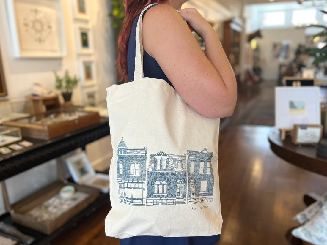 SAINT LOUIS Canvas Tote Bag St Louis Art STL Book Bag St 