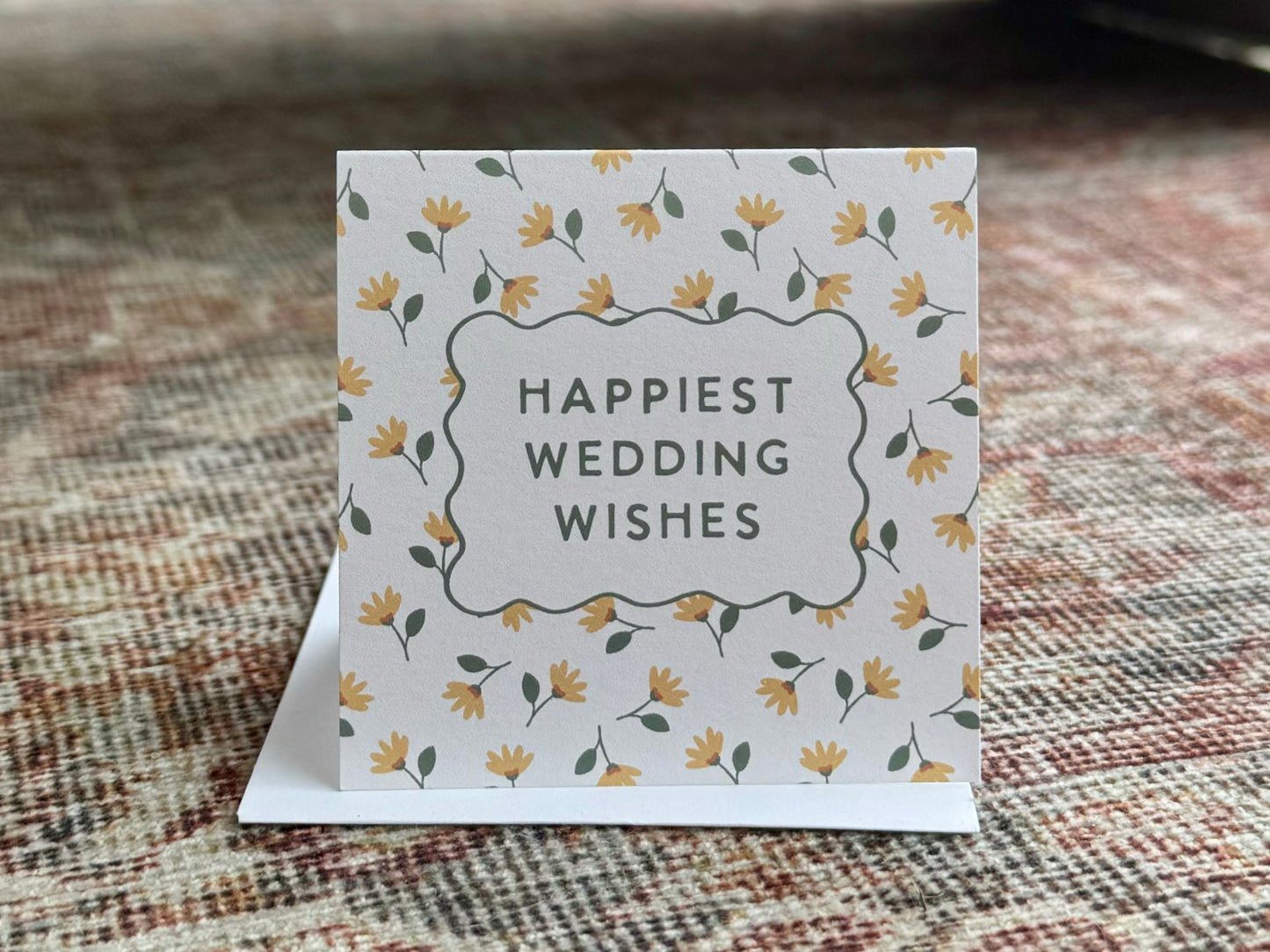 Happy Wedding Wishes Mini Greeting Card