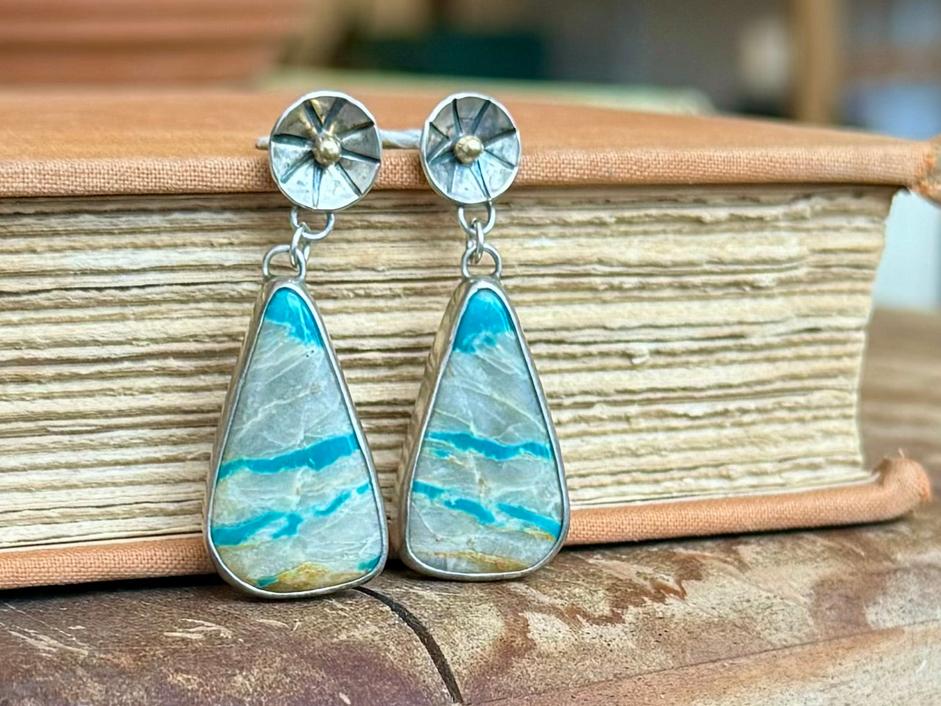 Turquoise Jewelry Earrings Boulder Turquoise Earrings Royston
