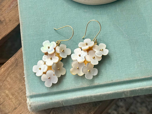 Mother of Pearl Cascade Earrings