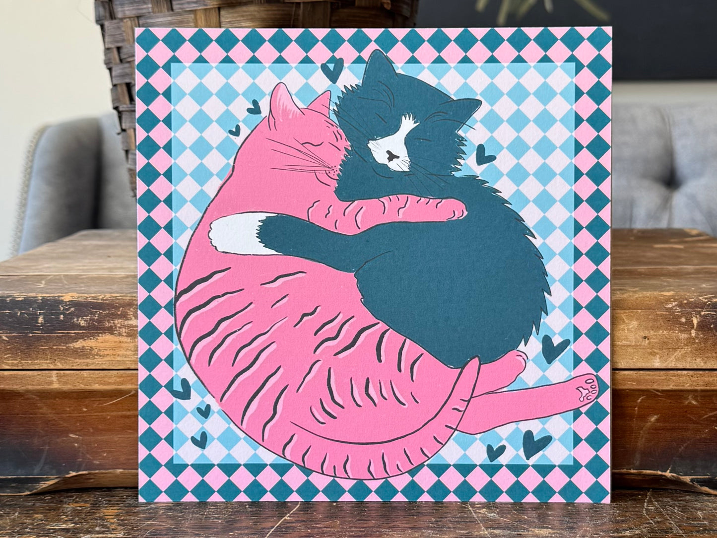 "Cat Snuggles" - Print