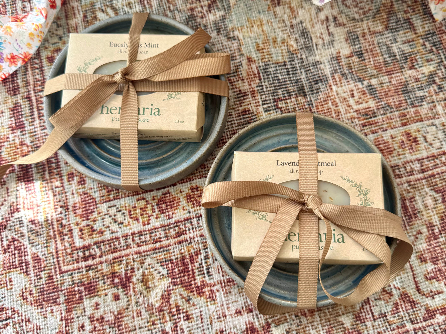 Soap Dish Set - Blue