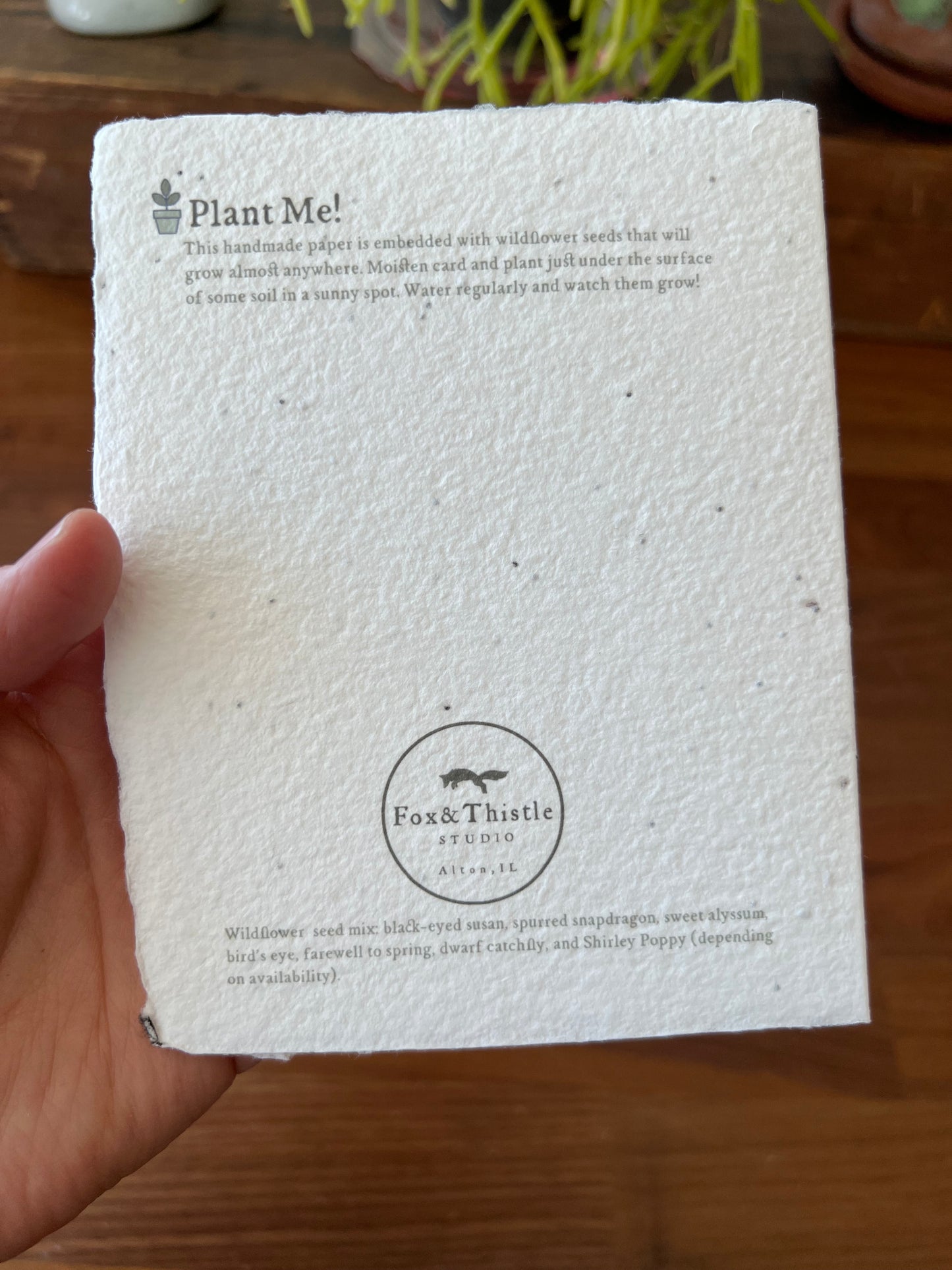 Plantable Black-Eyed Susan Card