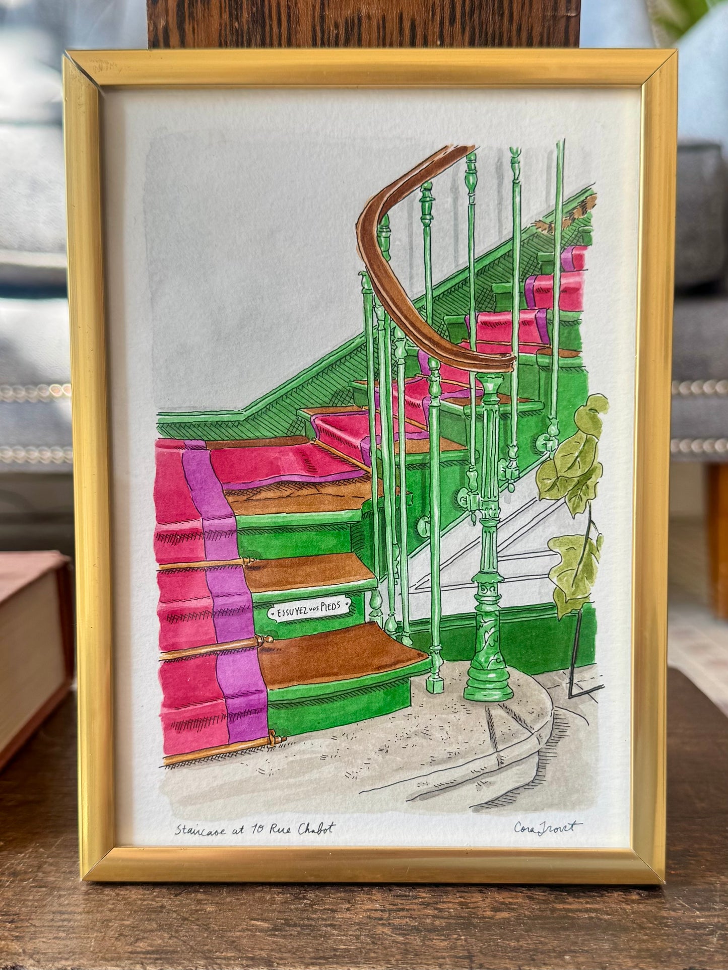 "Staircase at 10 Rue Chalot" - Original Work