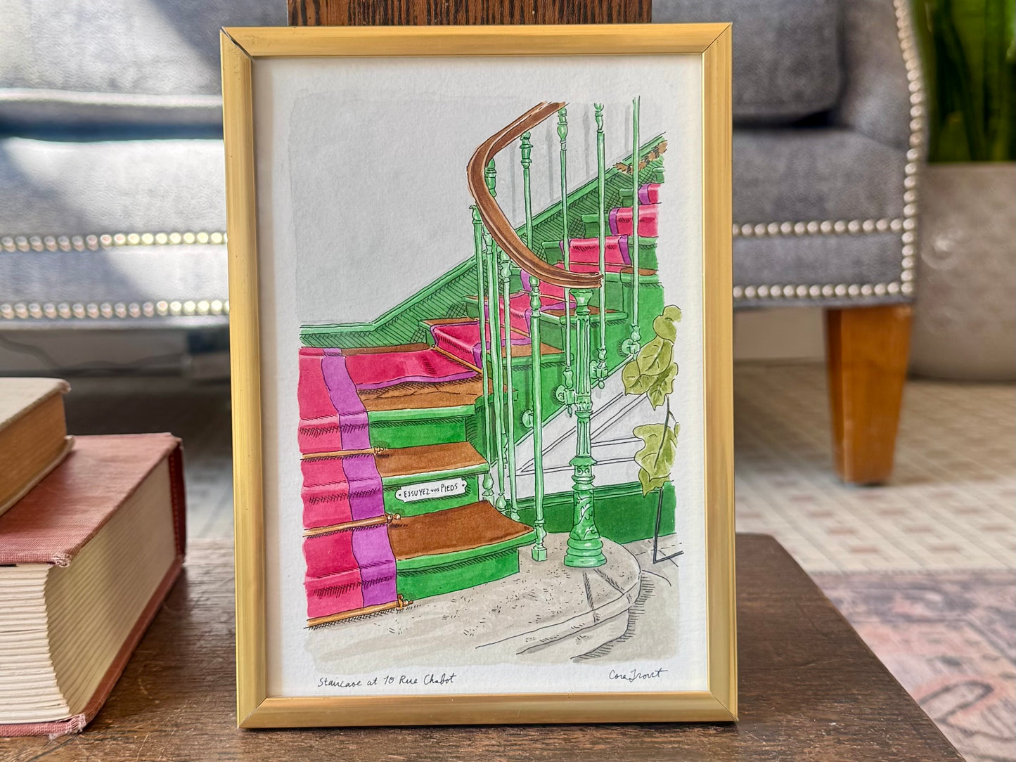 "Staircase at 10 Rue Chalot" - Original Work