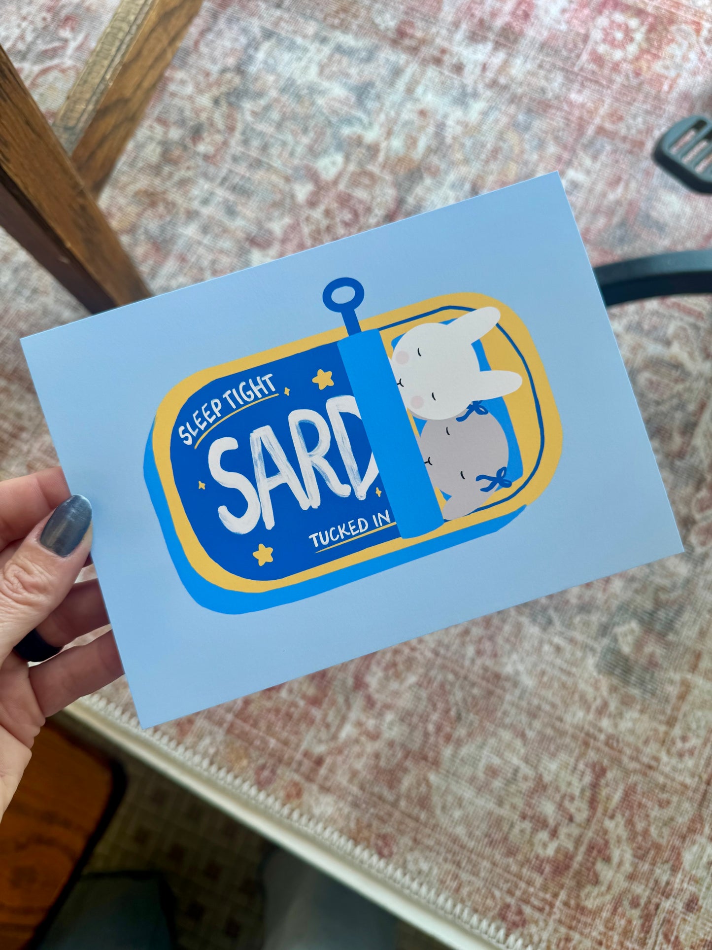 "Sleepy Buns in Their Sardine Tin Bed" - Print