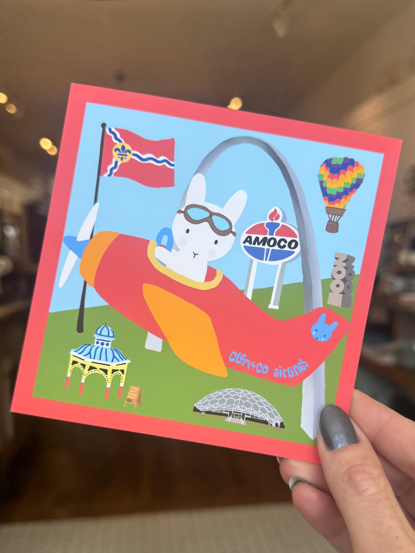 "Meet Clem the Bun in Saint Louis" - Print