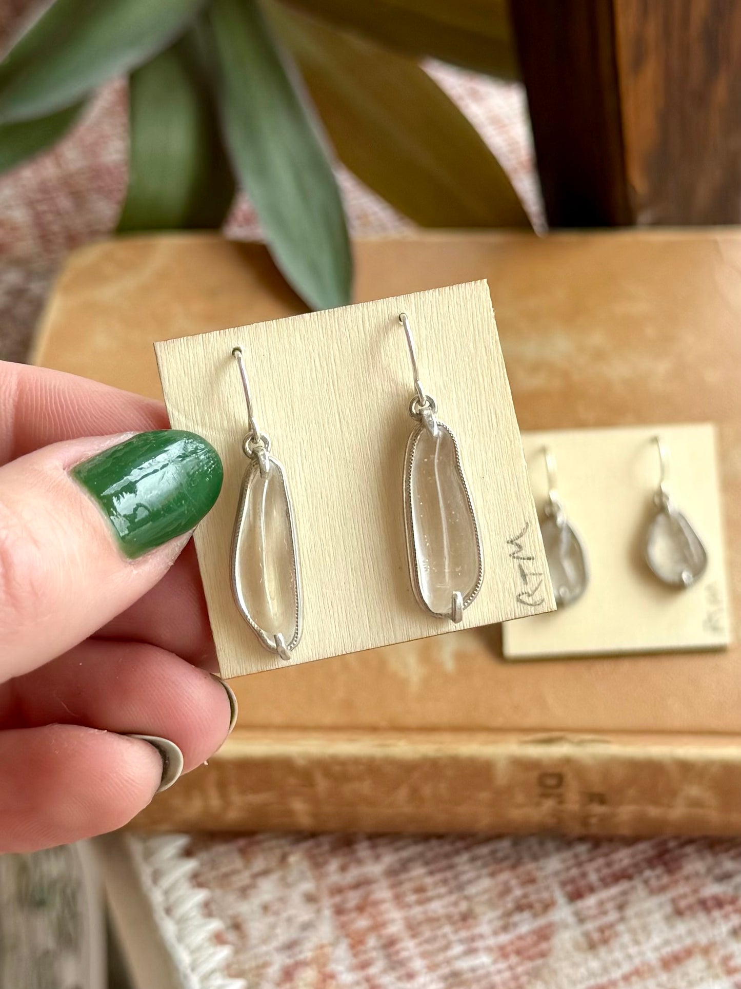 Rock Crystal Drop Earrings