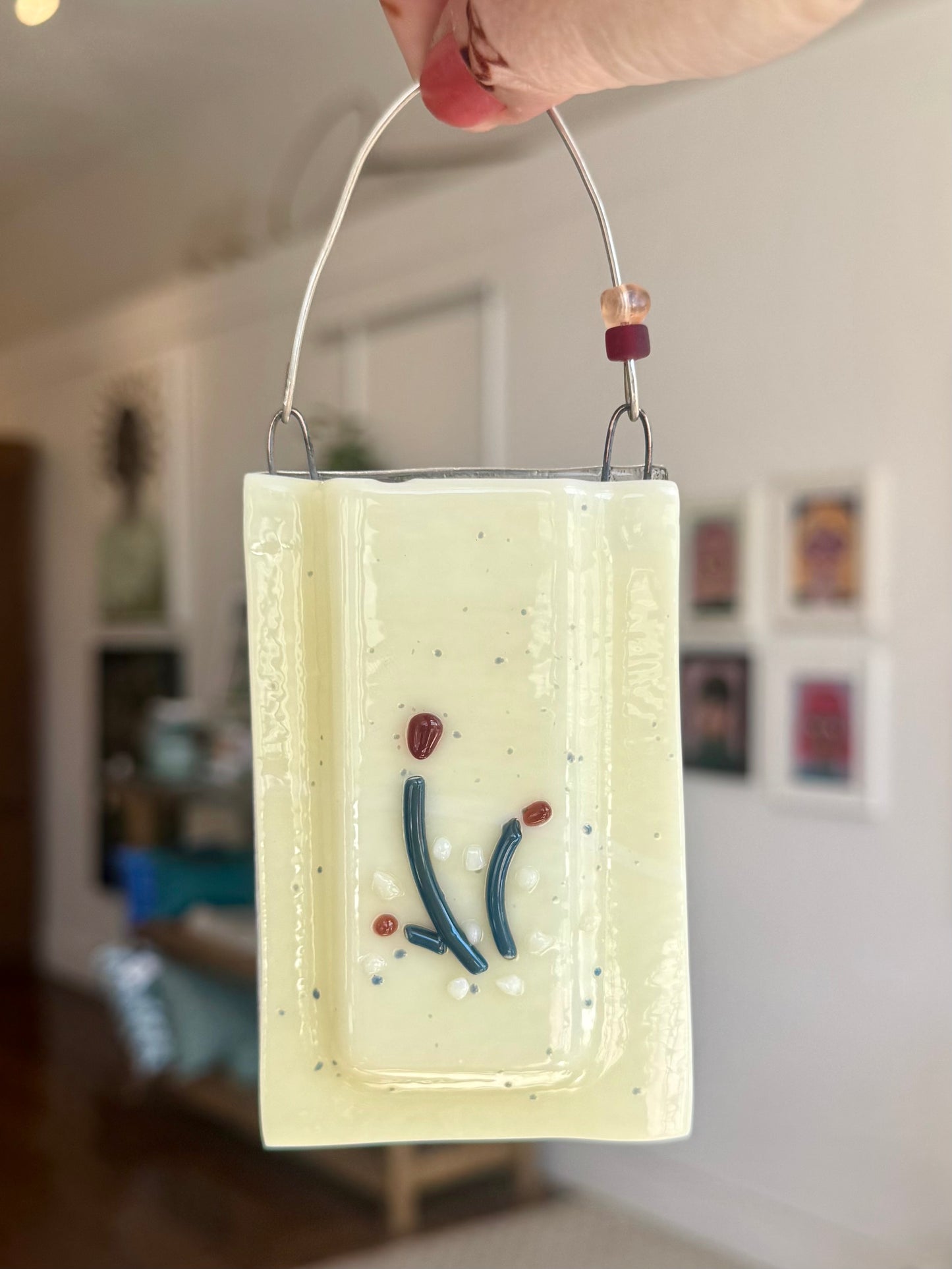 Fused Glass Bud Vase