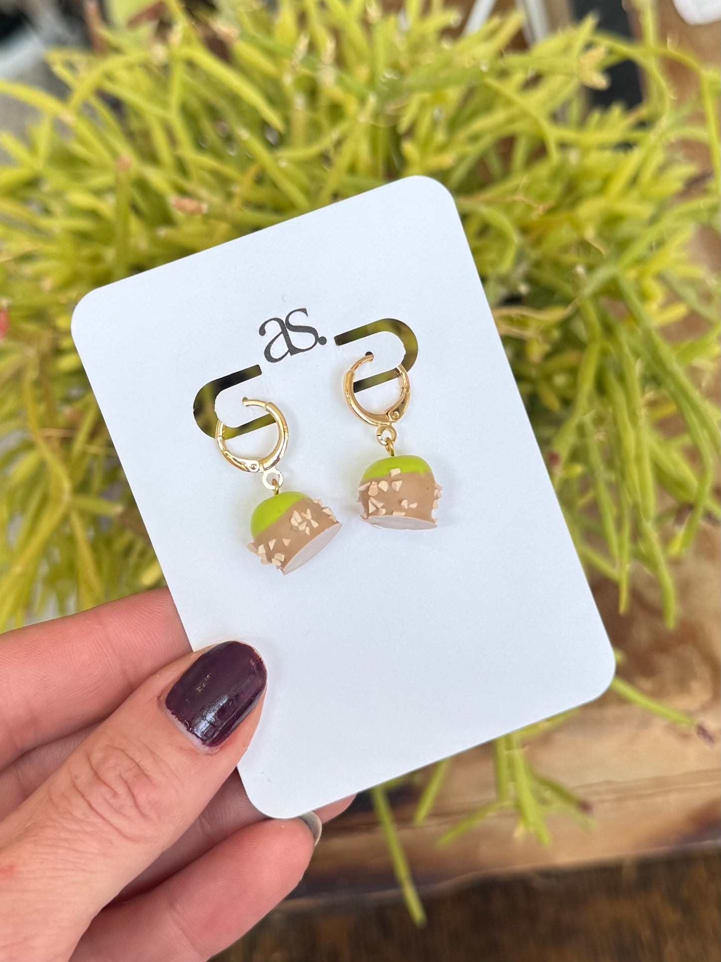 Candied Apple Earrings
