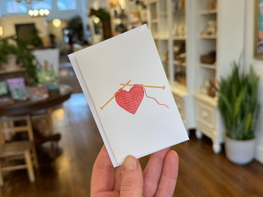 Knit Heart Gift Enclosure