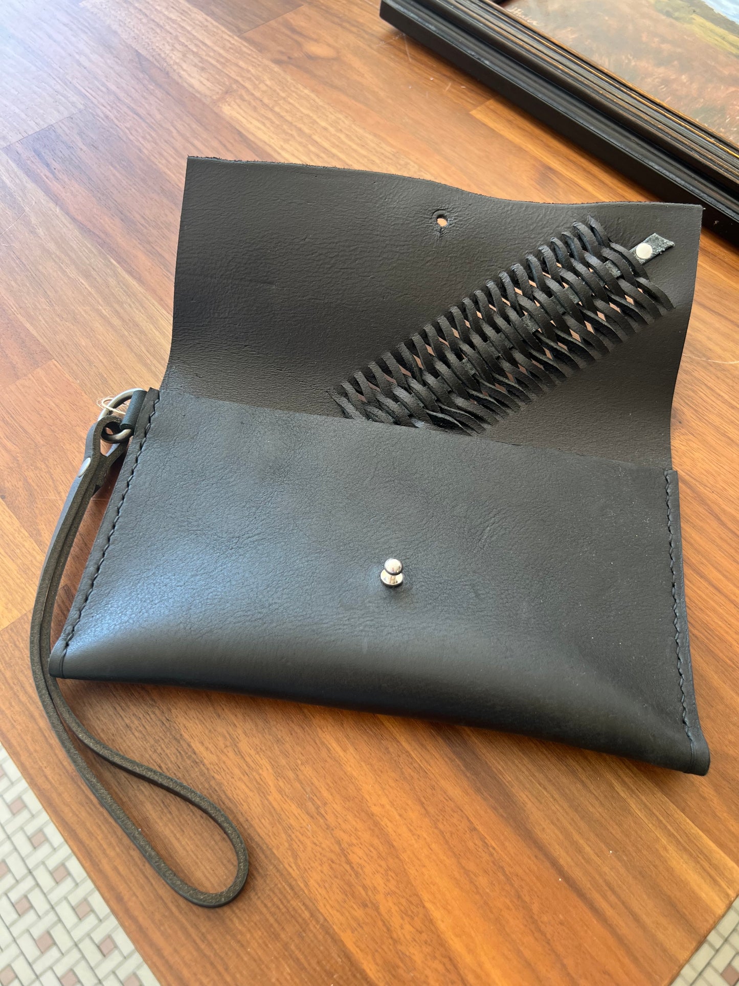 Woven Wristlet - Black