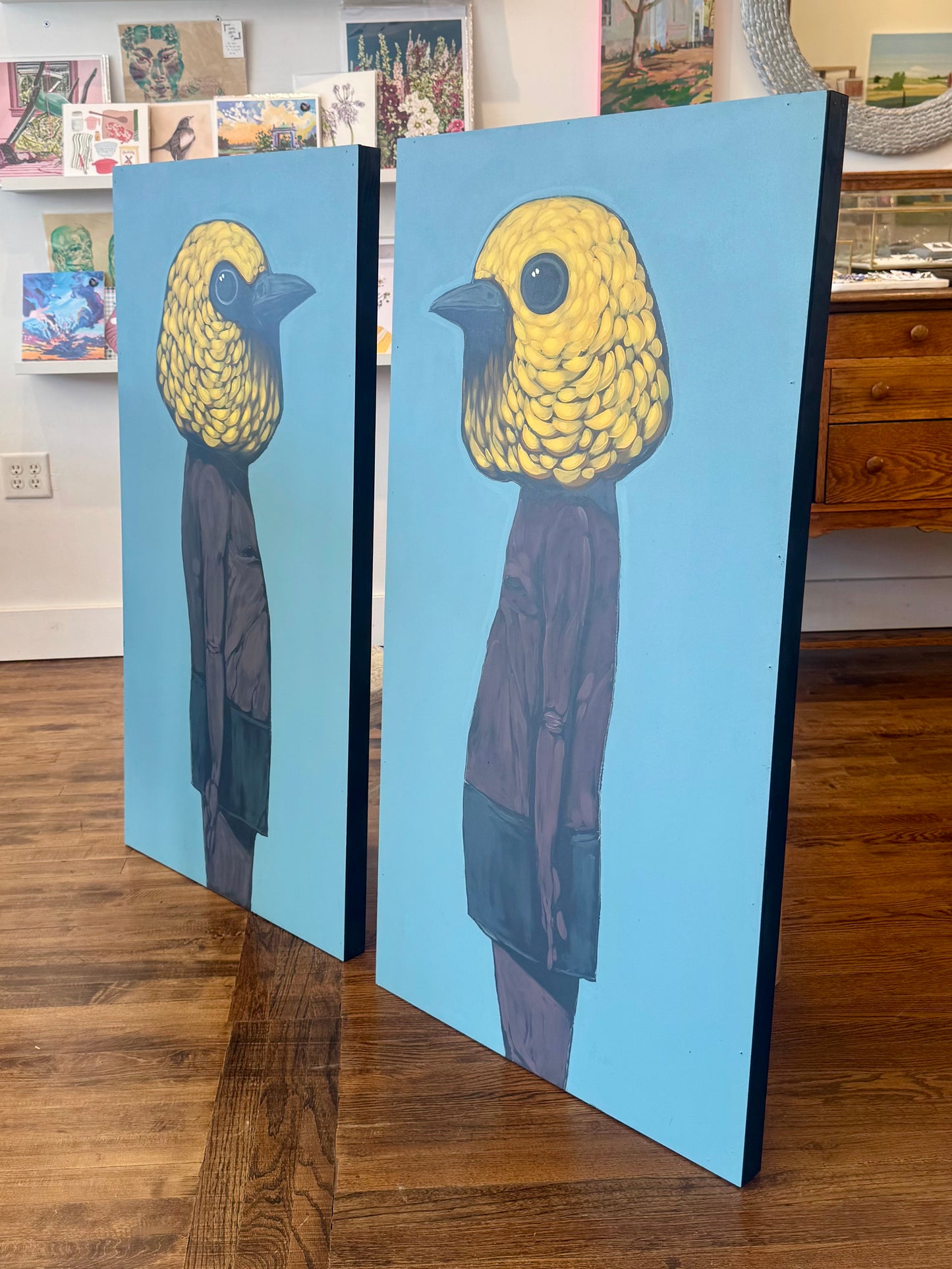 "Probably Warblers" Diptych - Original Work