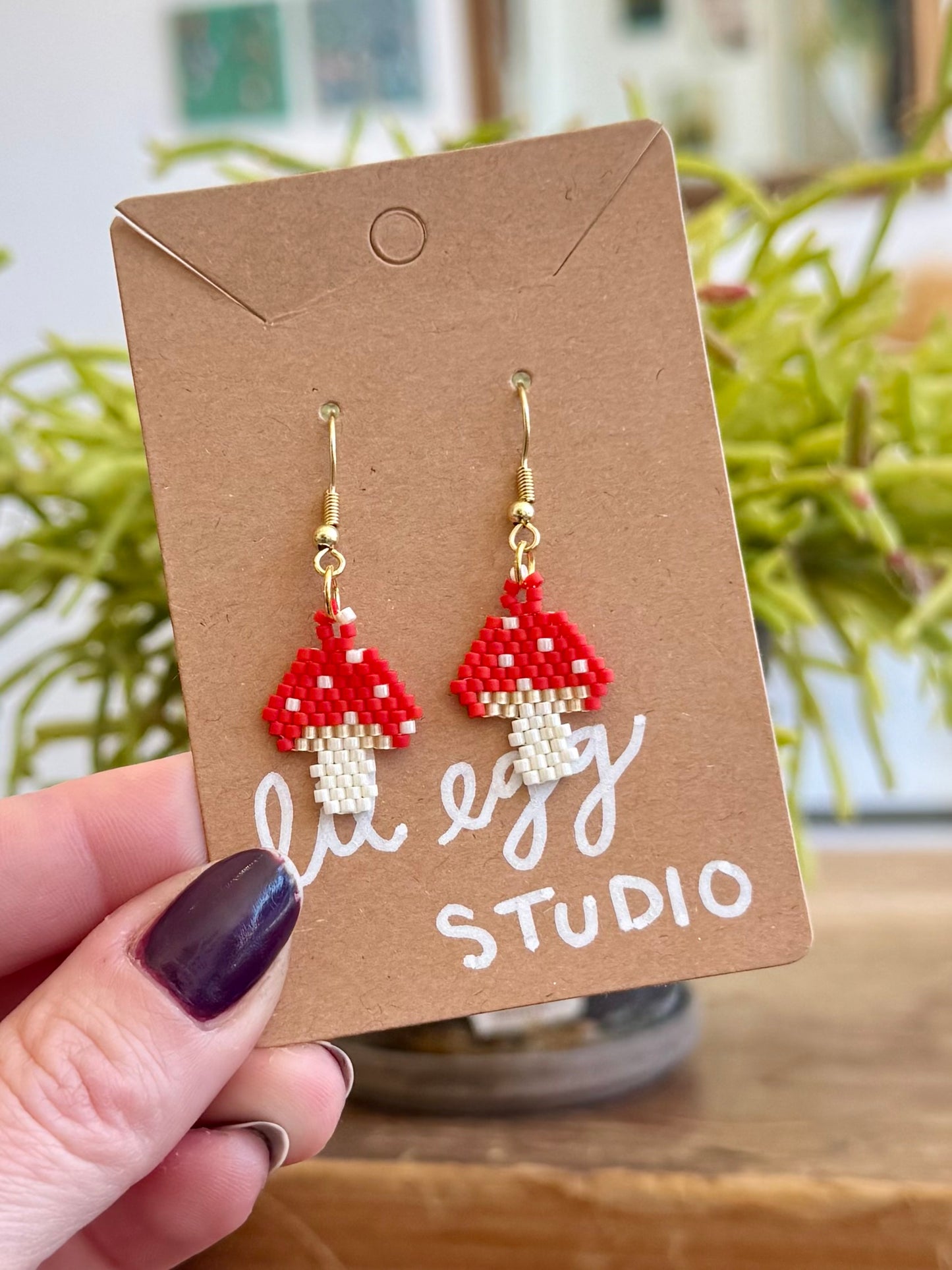 Mushroom Earrings