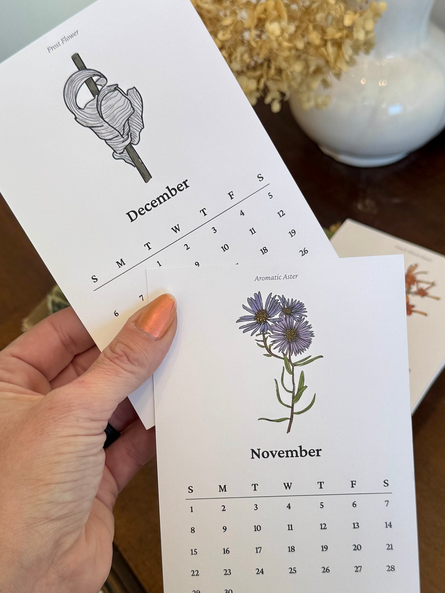 Native Missouri Flowers Desktop Calendar