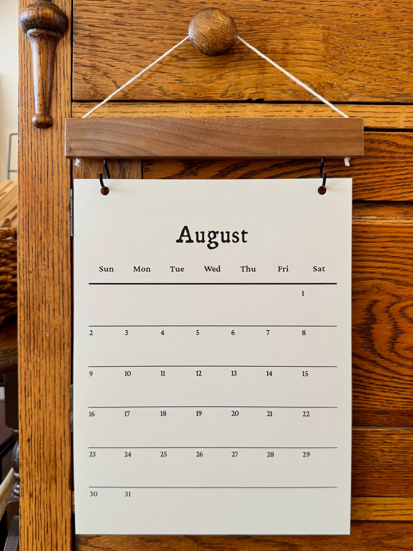 Minimal Wall Calendar