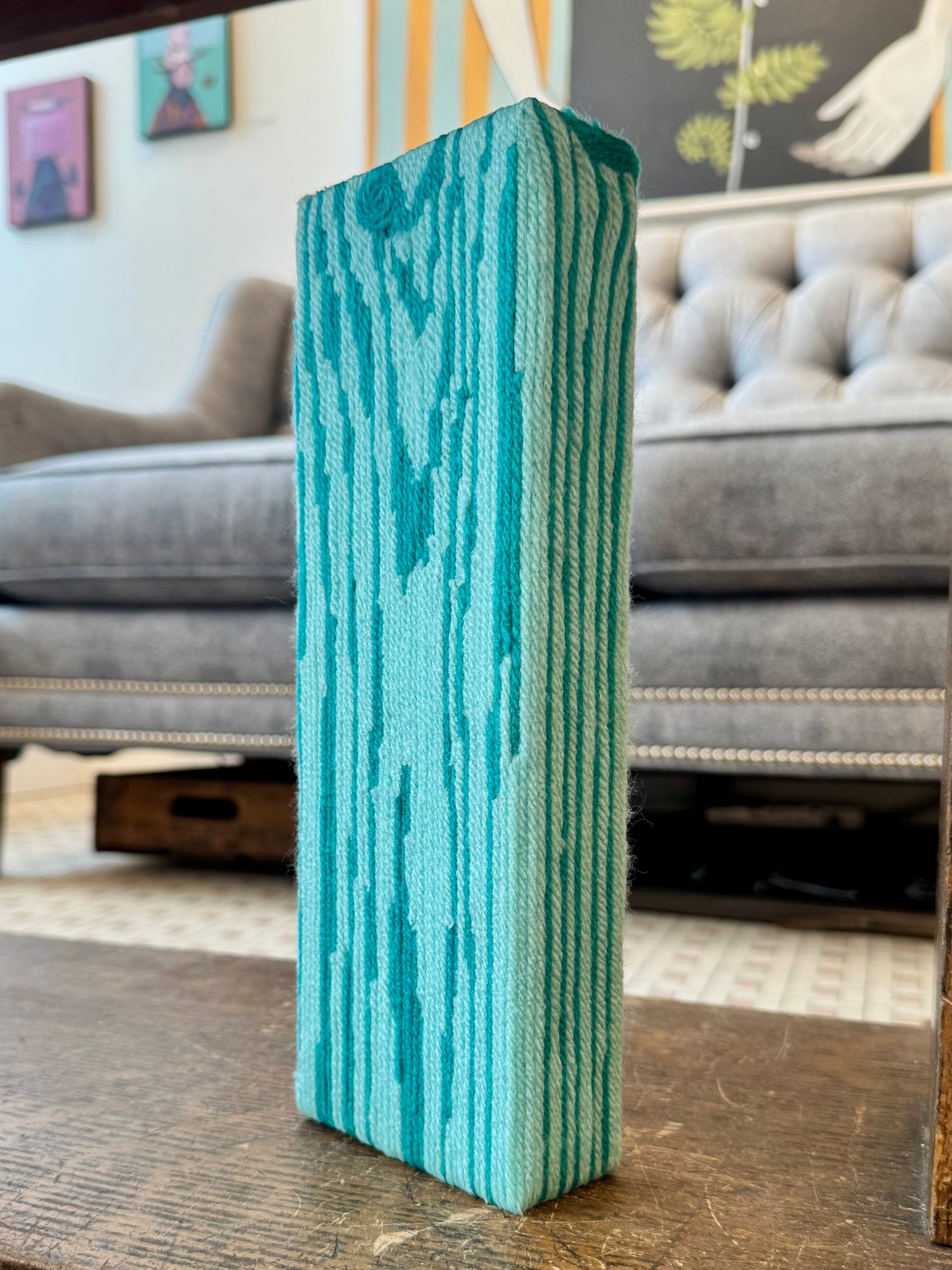 Block Print - Teal and Aqua