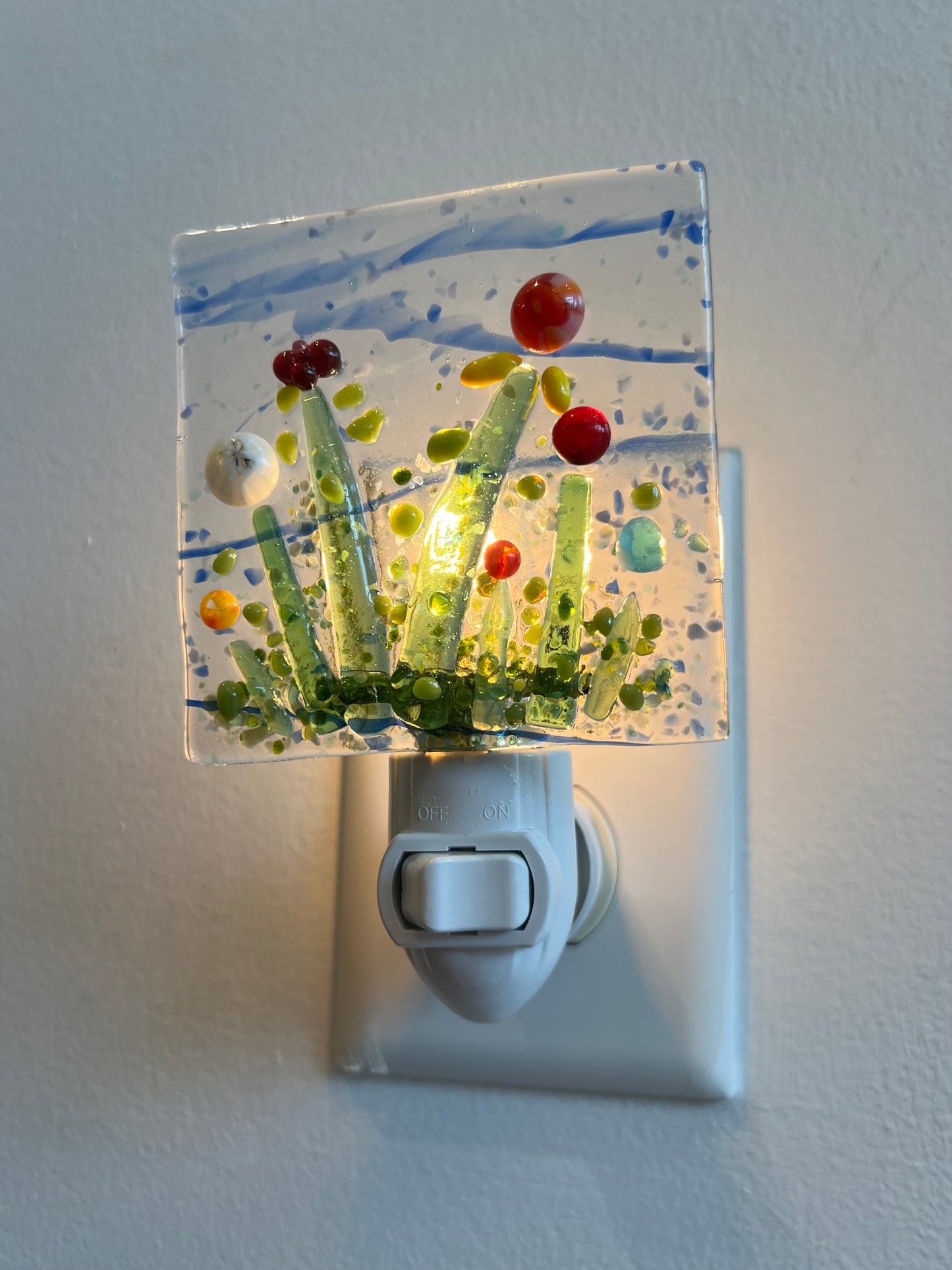 Fused Glass Nightlight - Clear