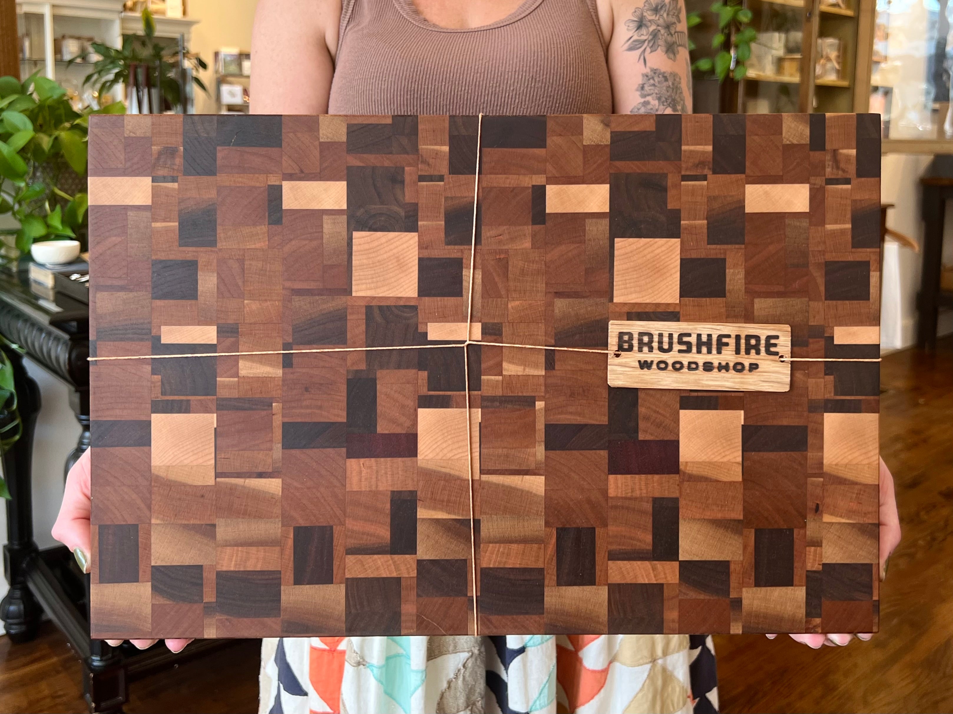 End-Grain Chaos Mini Cutting Board