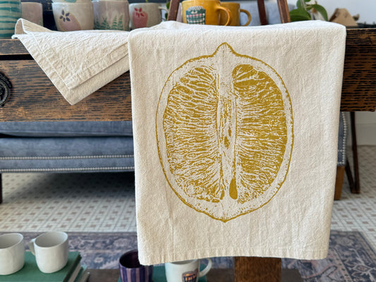 Lemon Flour Sack Towel