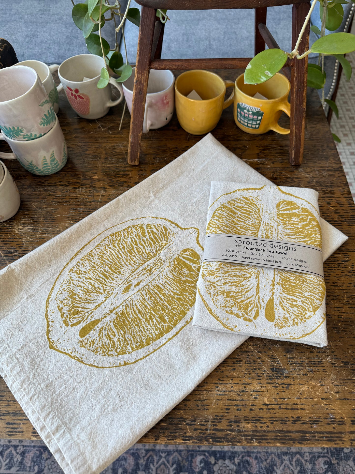 Lemon Flour Sack Towel