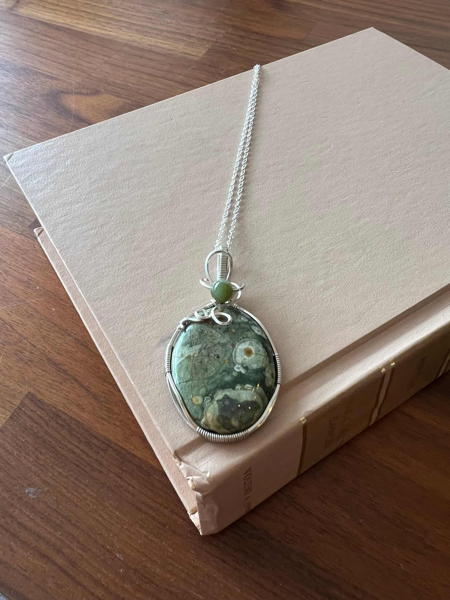 Rainforest Jasper Pendant Necklace