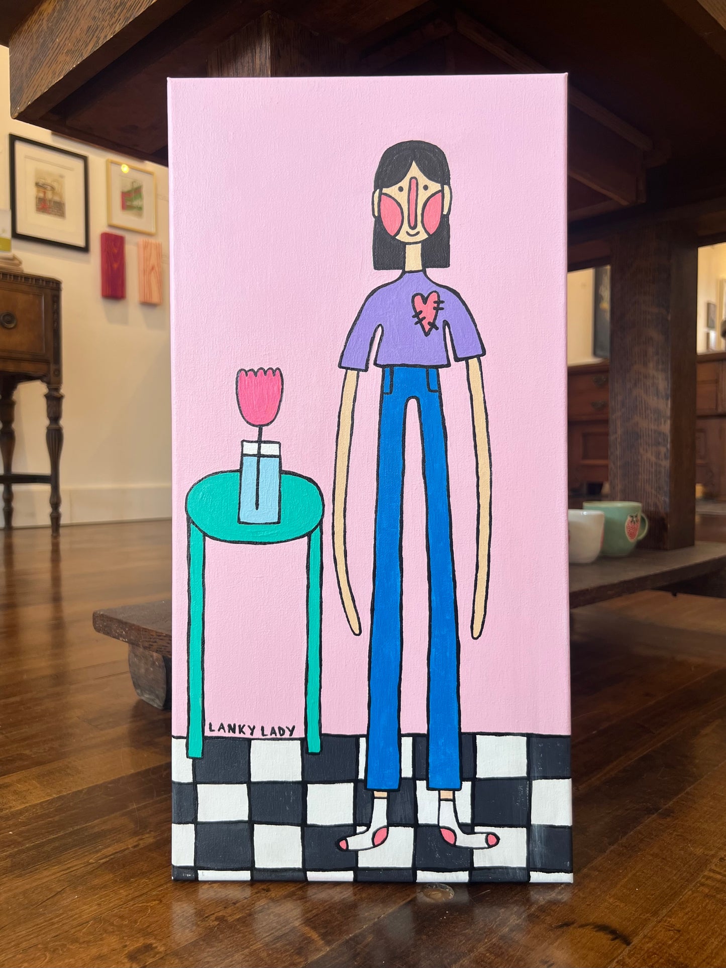 "Lady With Flower" - Original Work