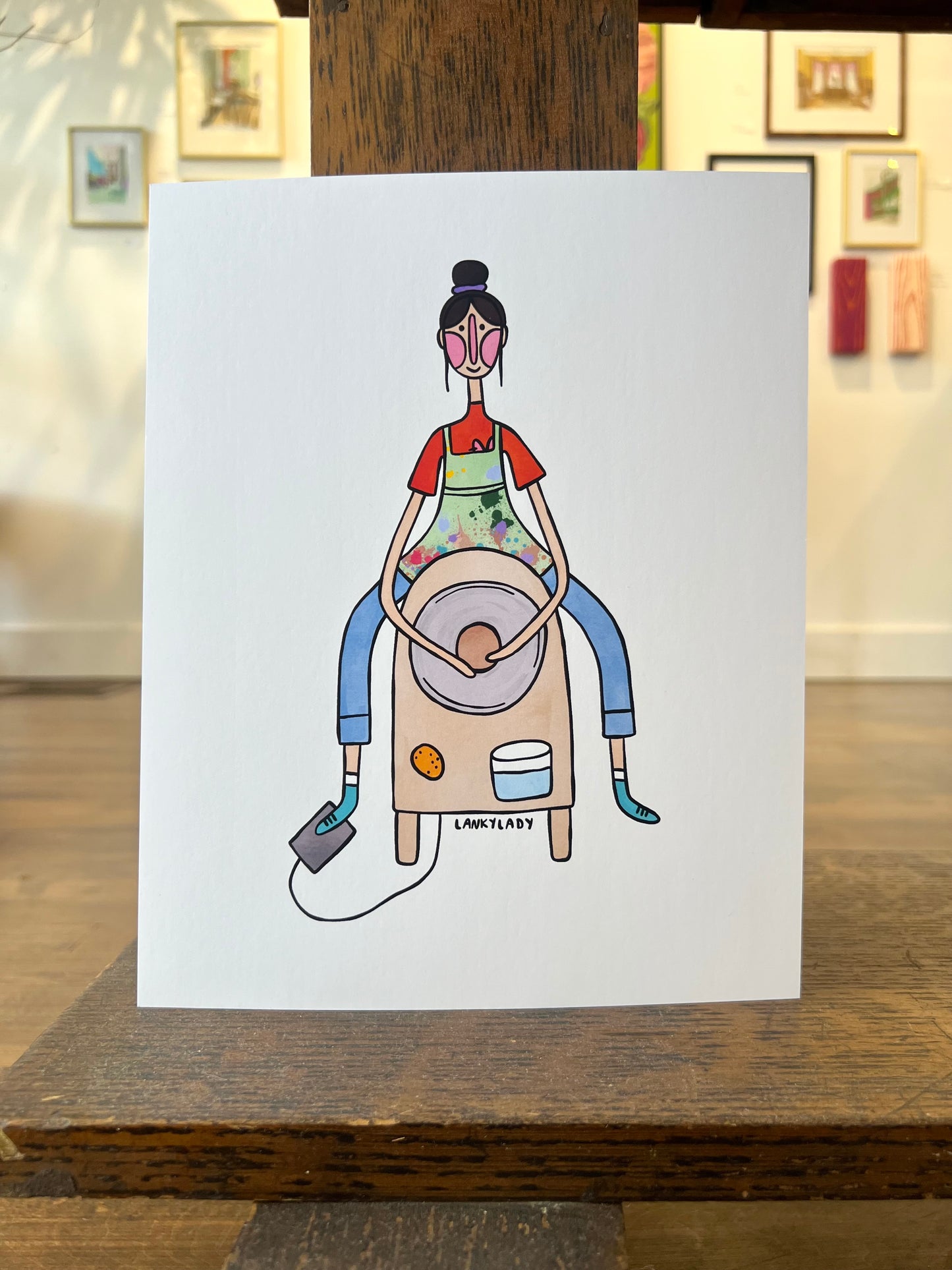 "Pottery Wheel" - Print