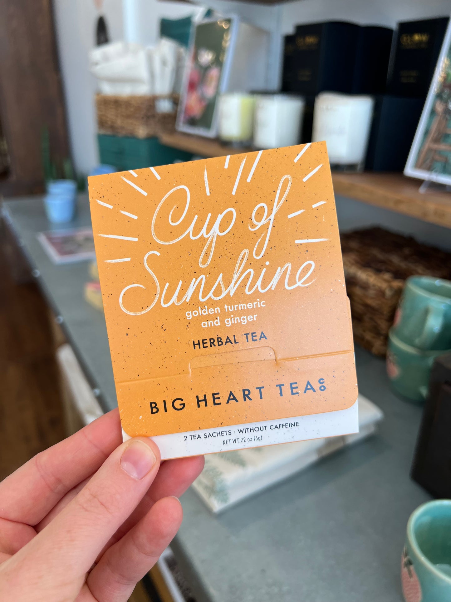 Cup of Sunshine Tea for Two- Set of 6