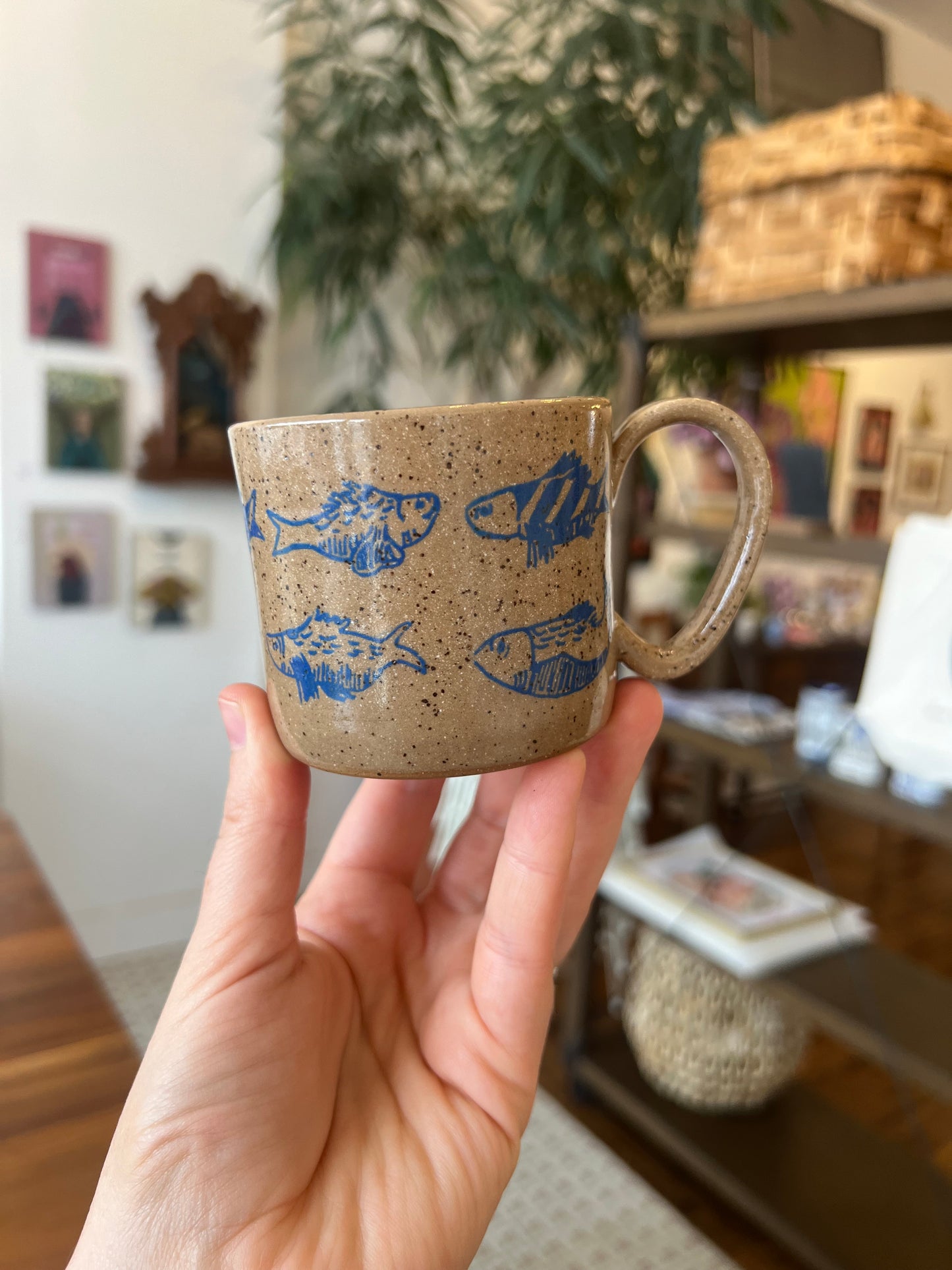 Fish Espresso Mug - Blue