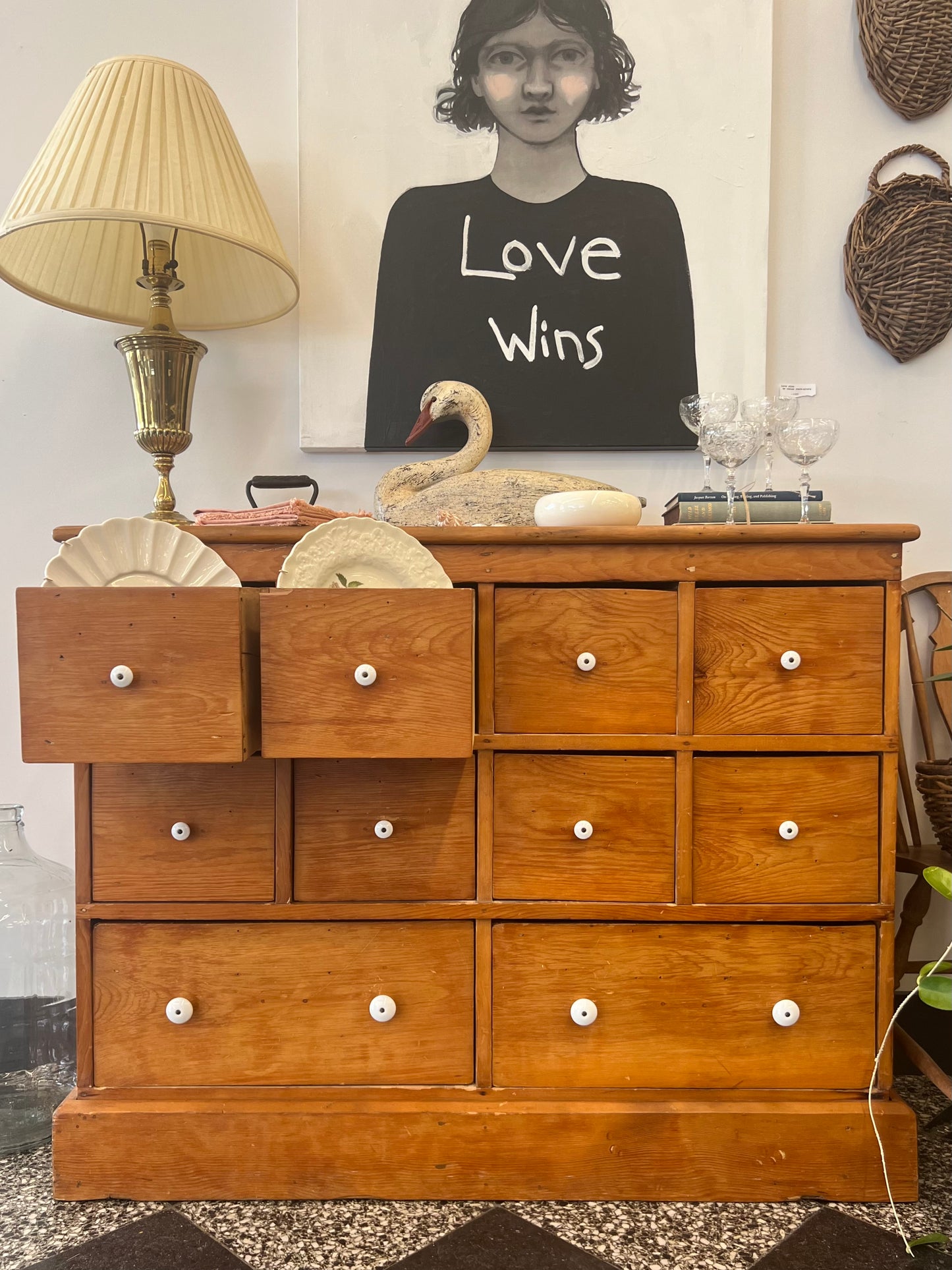 12 Drawer Vintage Cabinet