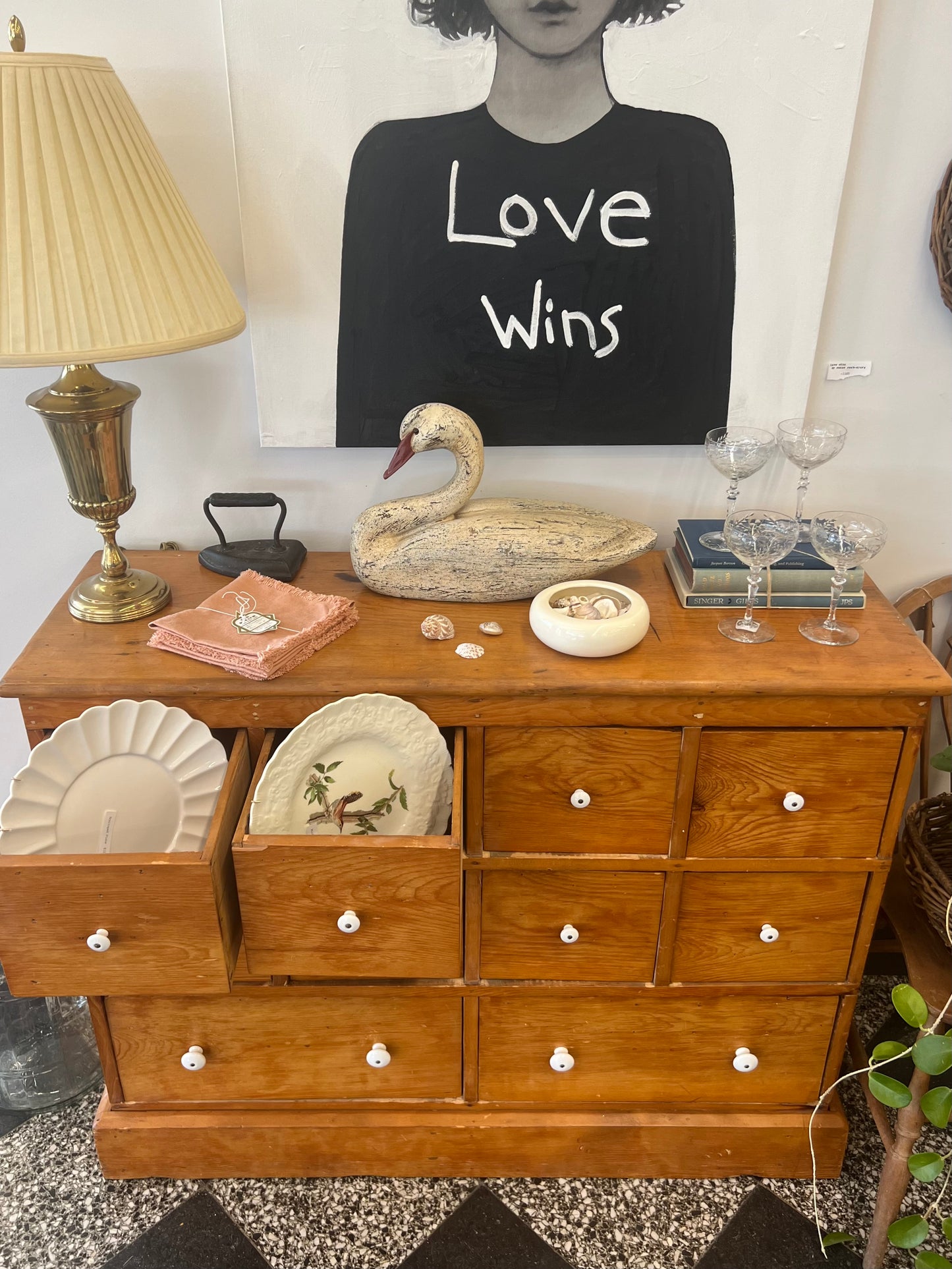 12 Drawer Vintage Cabinet