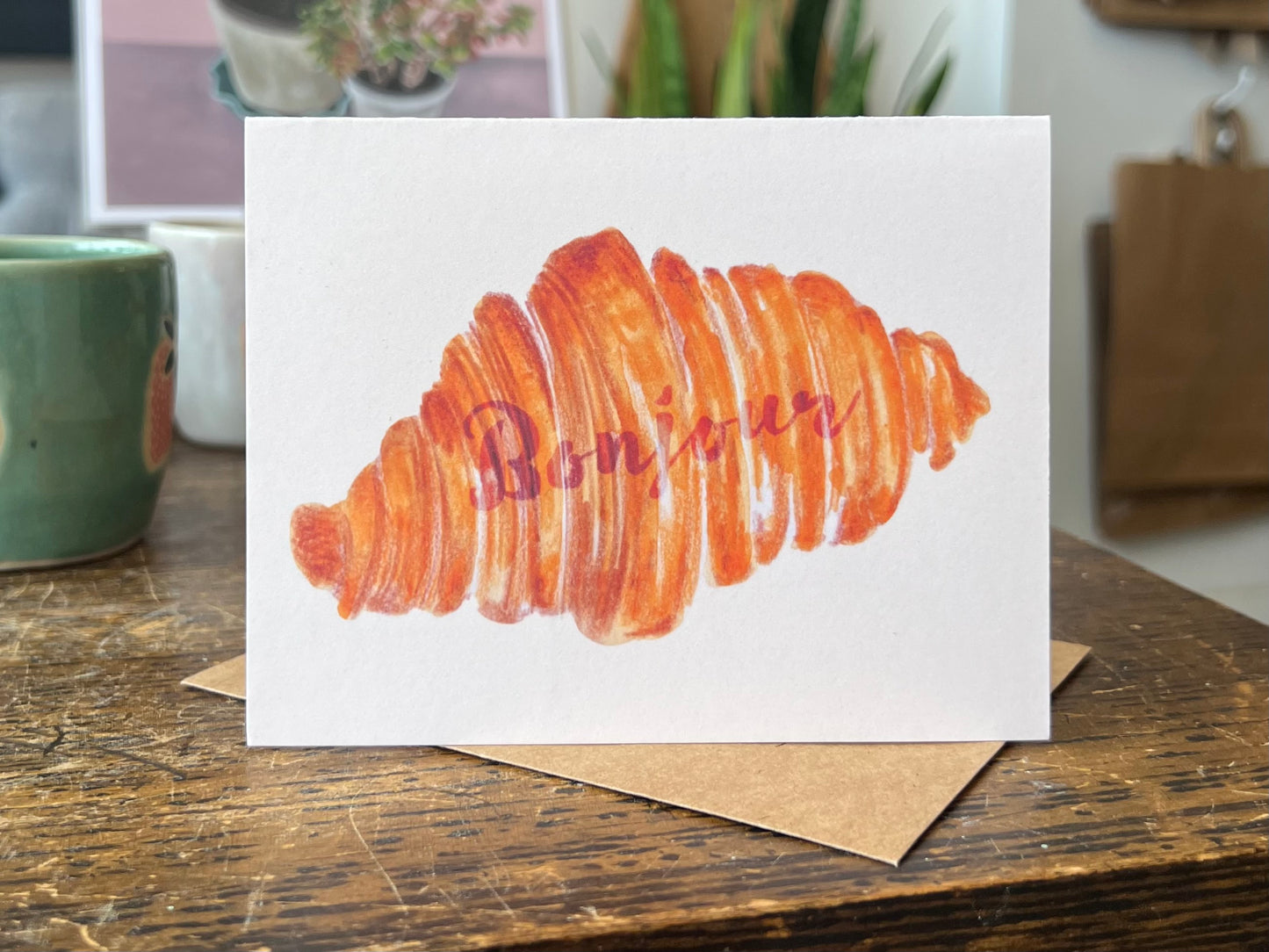 Bonjour Greeting Card