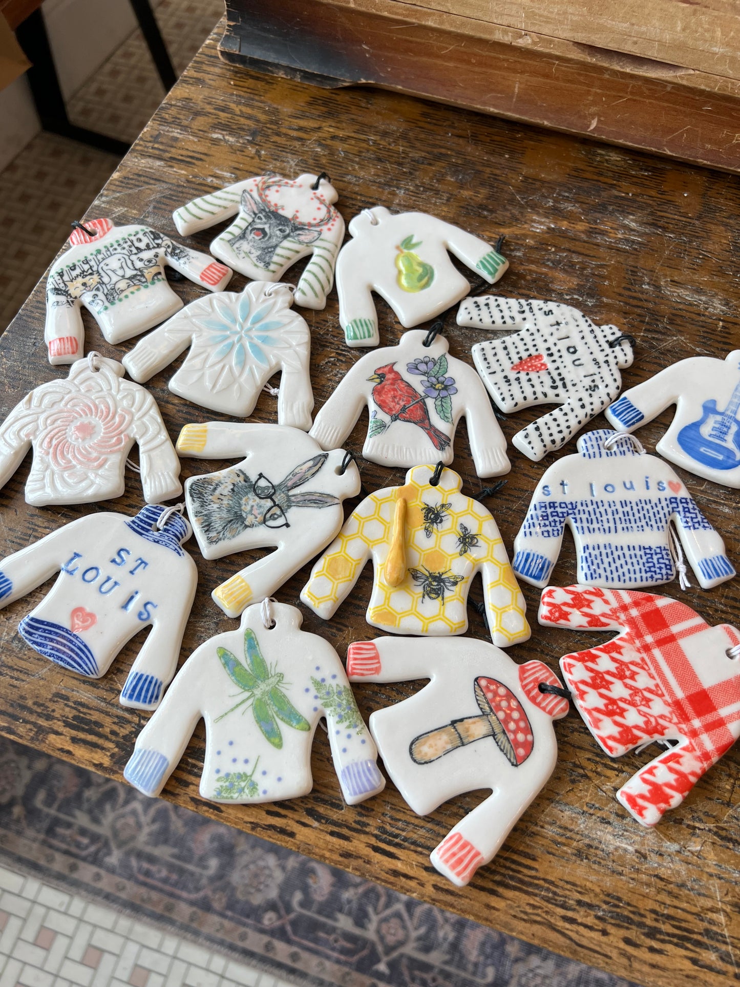 Ceramic Sweater Ornament
