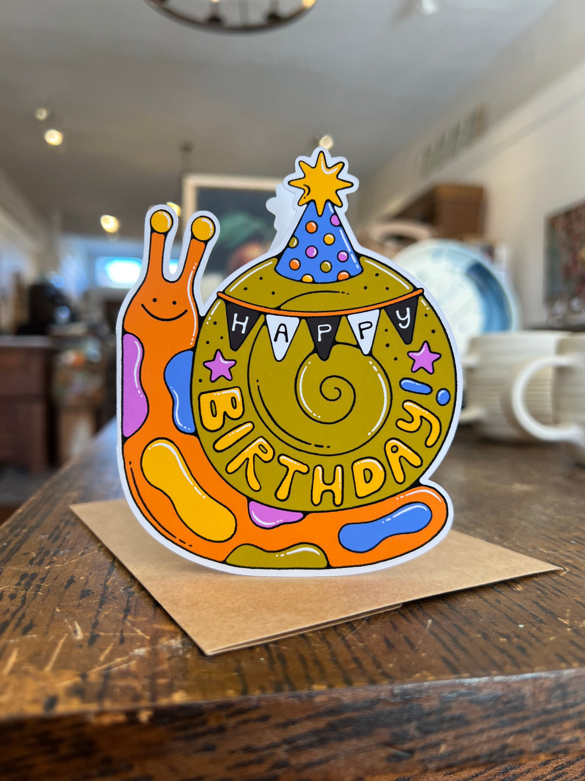 Birthday Snail Greeting Card
