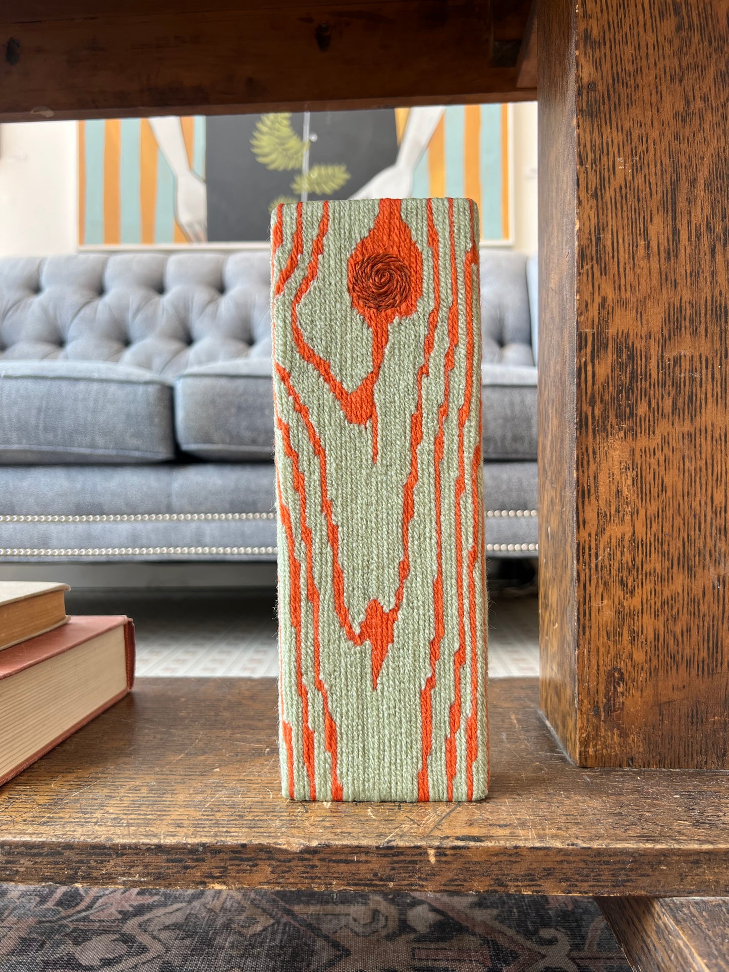 Block Print - Rust & Light Patina