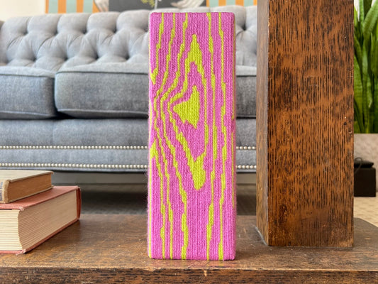 Block Print - Neon Green & Purple 2