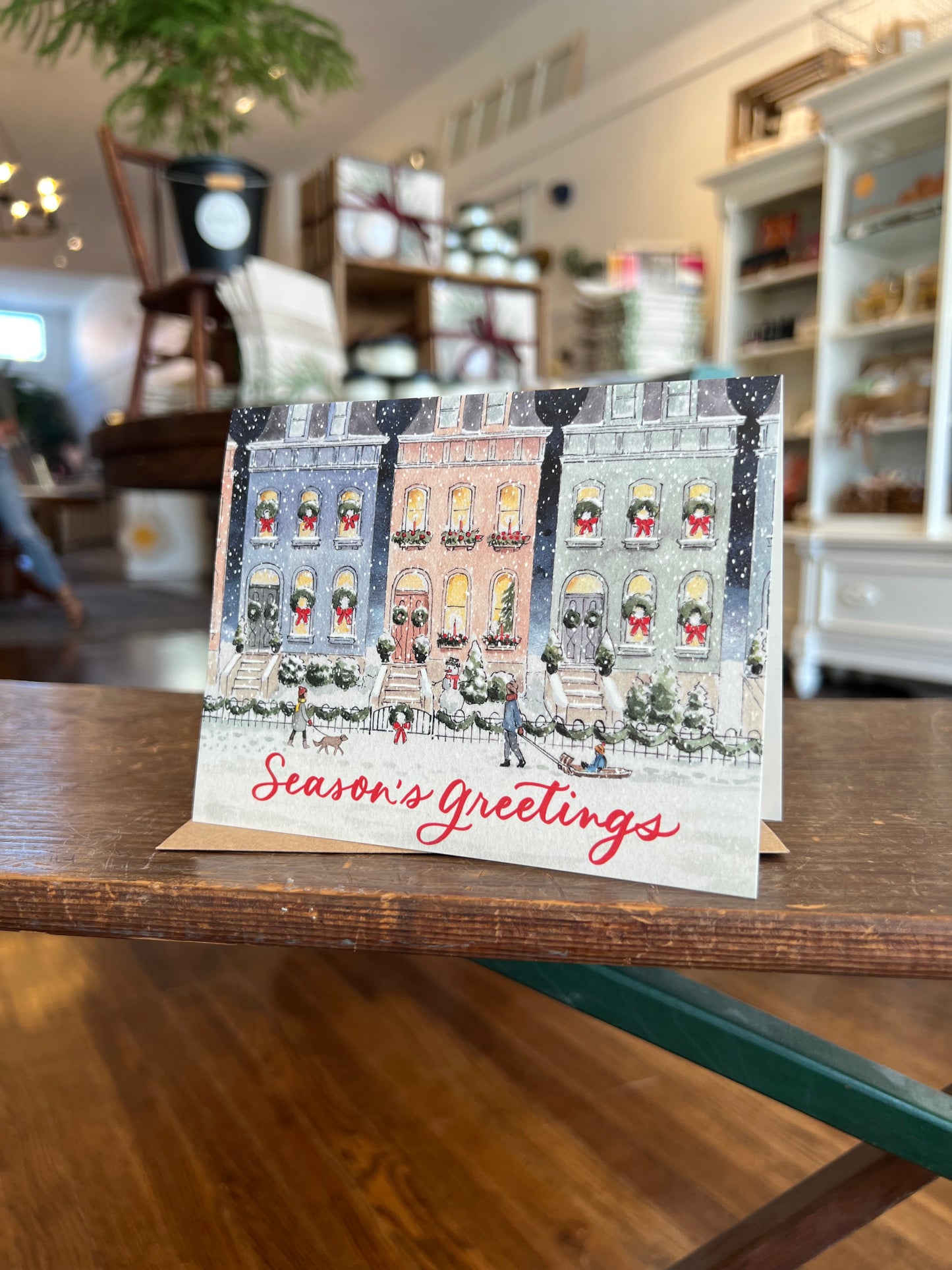 Winter Walk Card - Season's Greetings