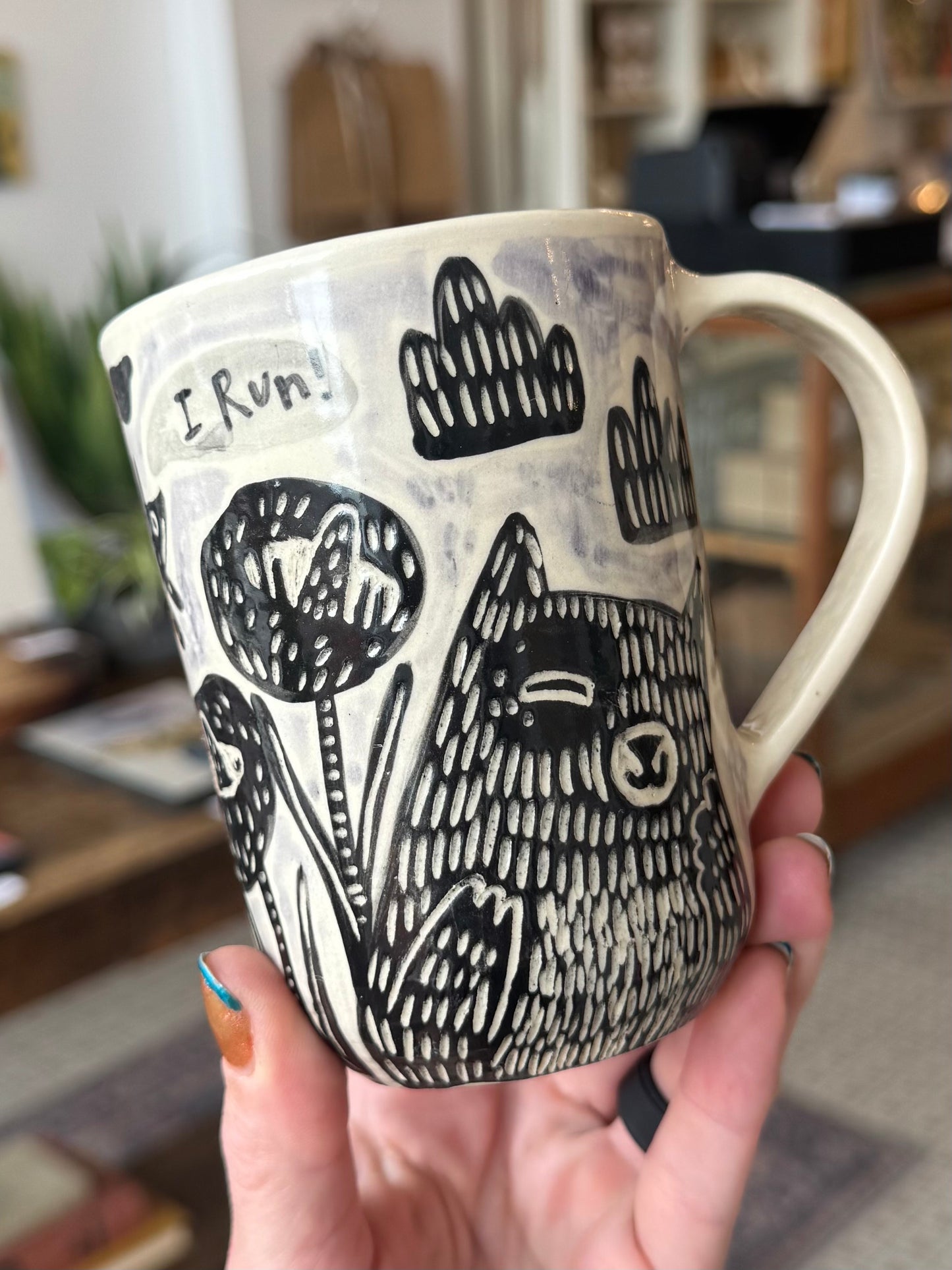 Mug with Handle - Dog and Cat