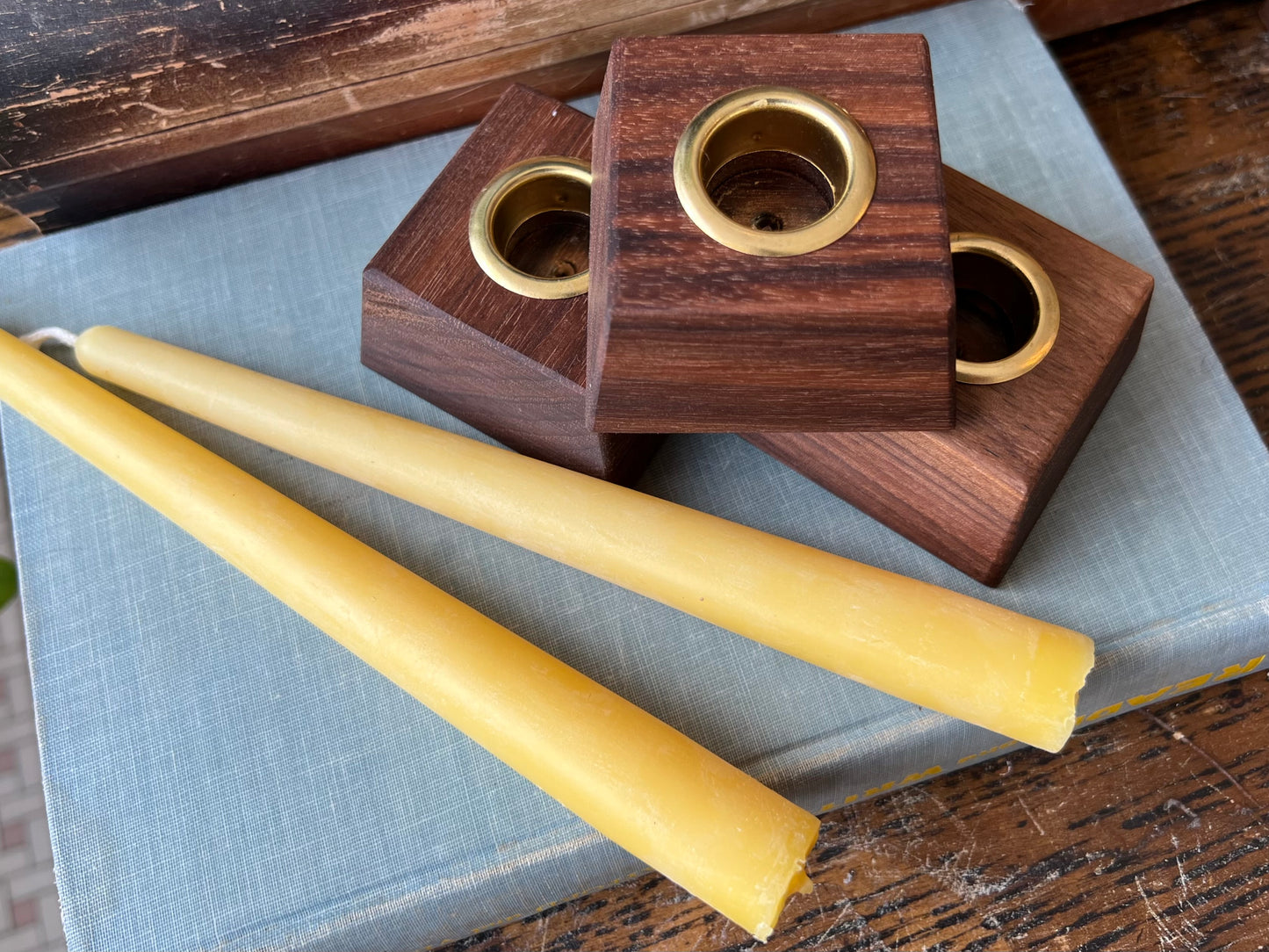 Wooden Candle Holder