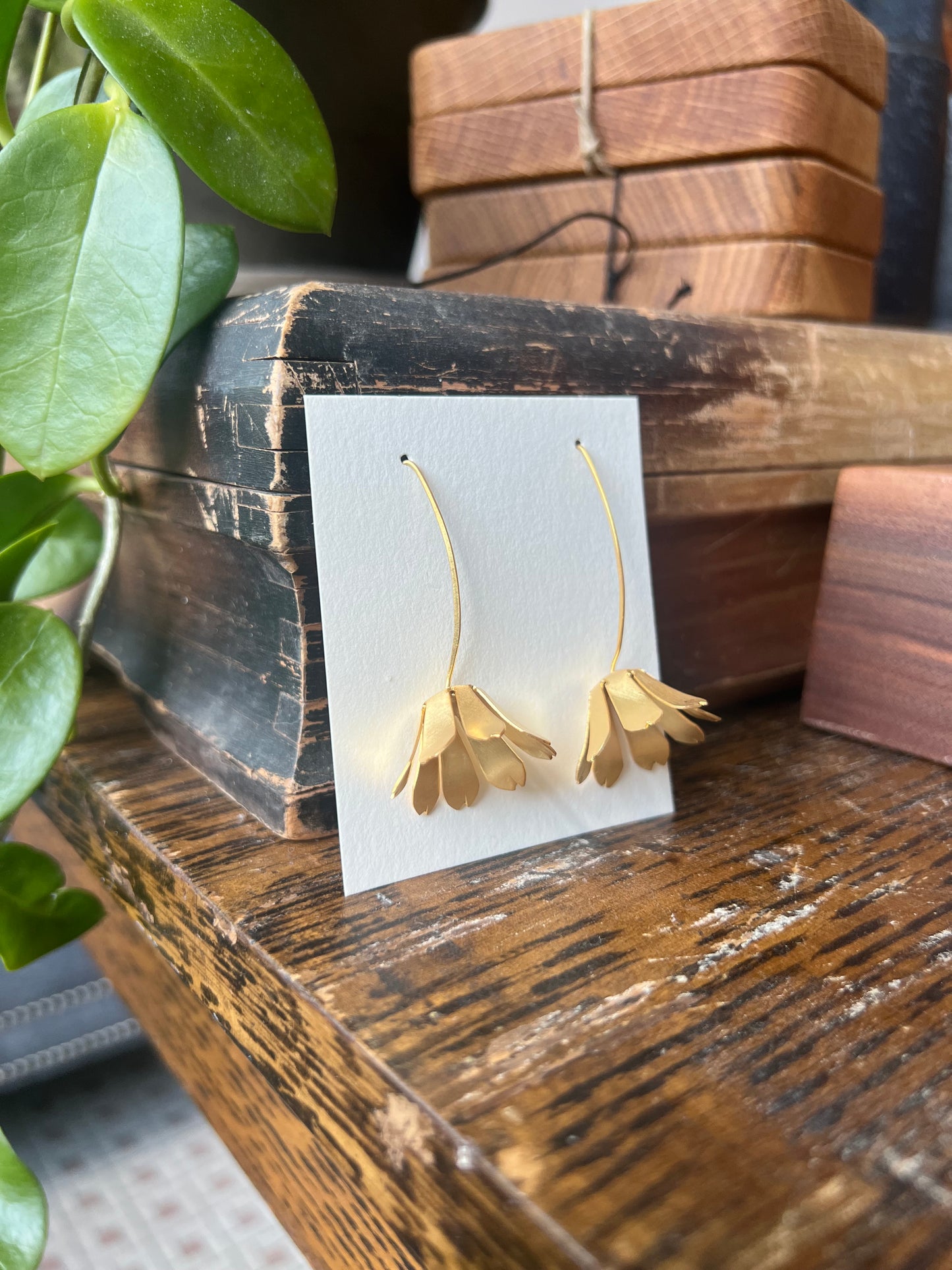 Single Chicory Bloom Earrings