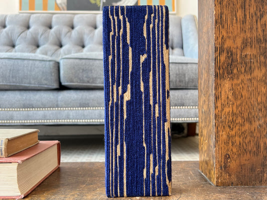 Block Print - Navy & Gold