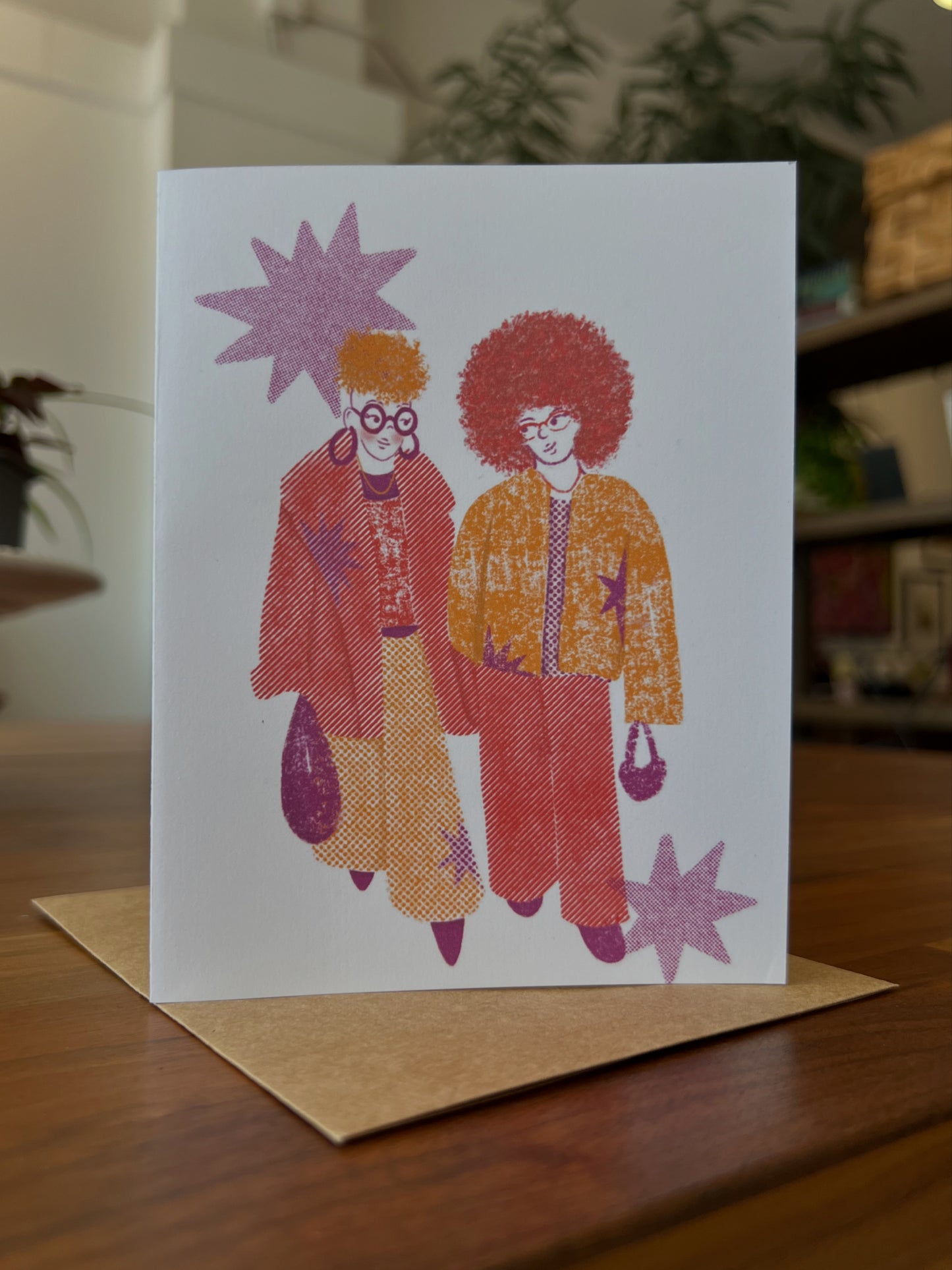 Girls Greeting Card