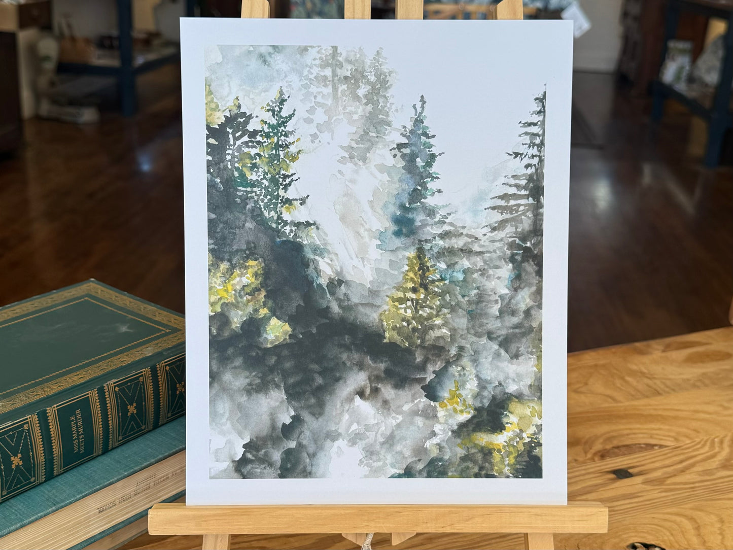 "Watercolor Forest Mist" - Print