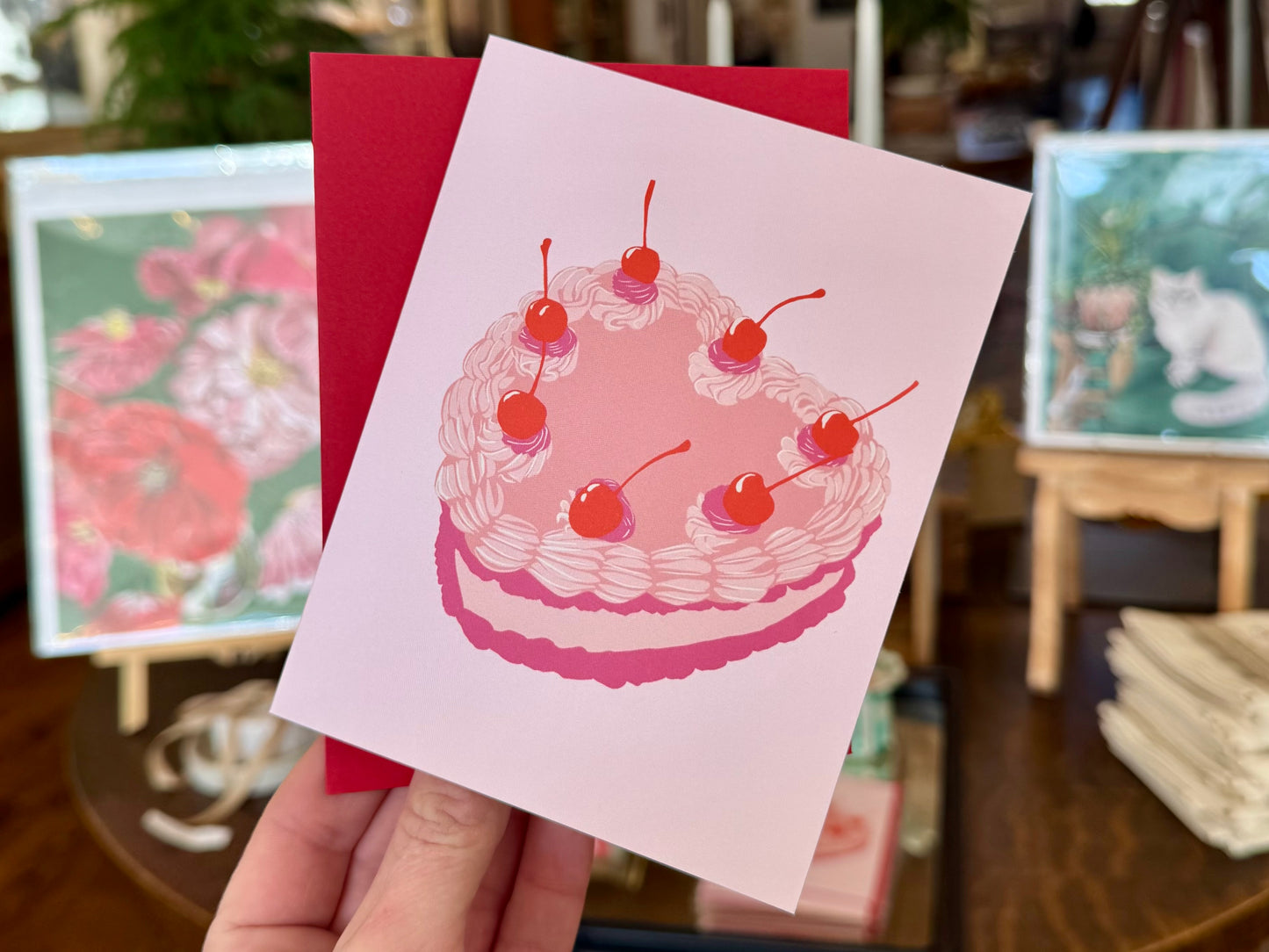 Valentine Cake Greeting Card