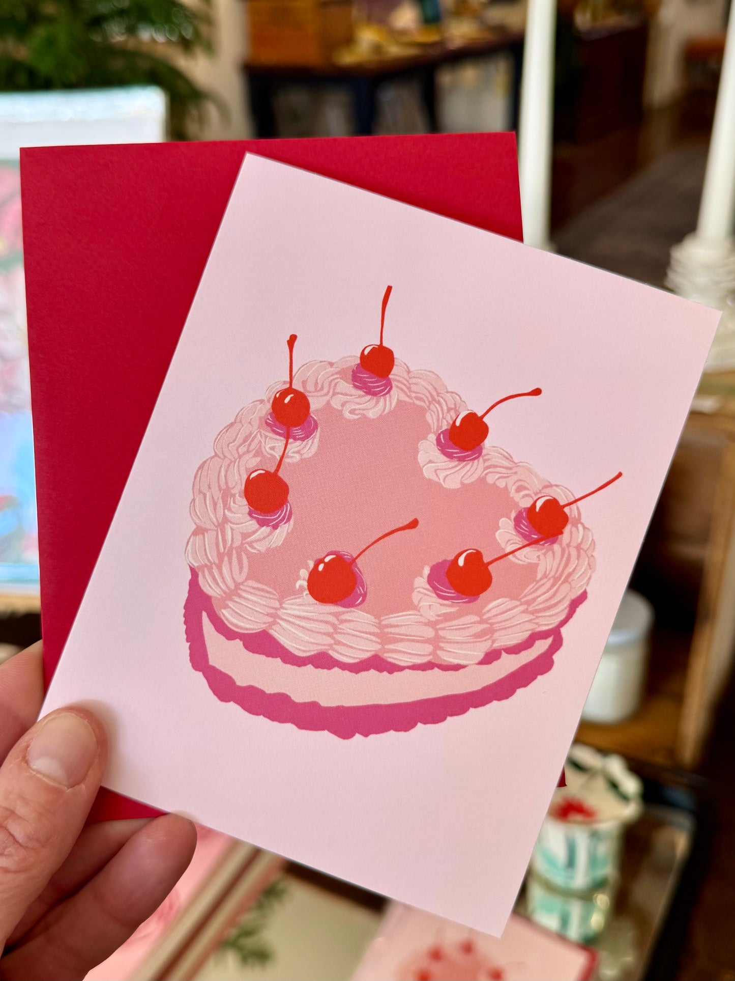 Valentine Cake Greeting Card