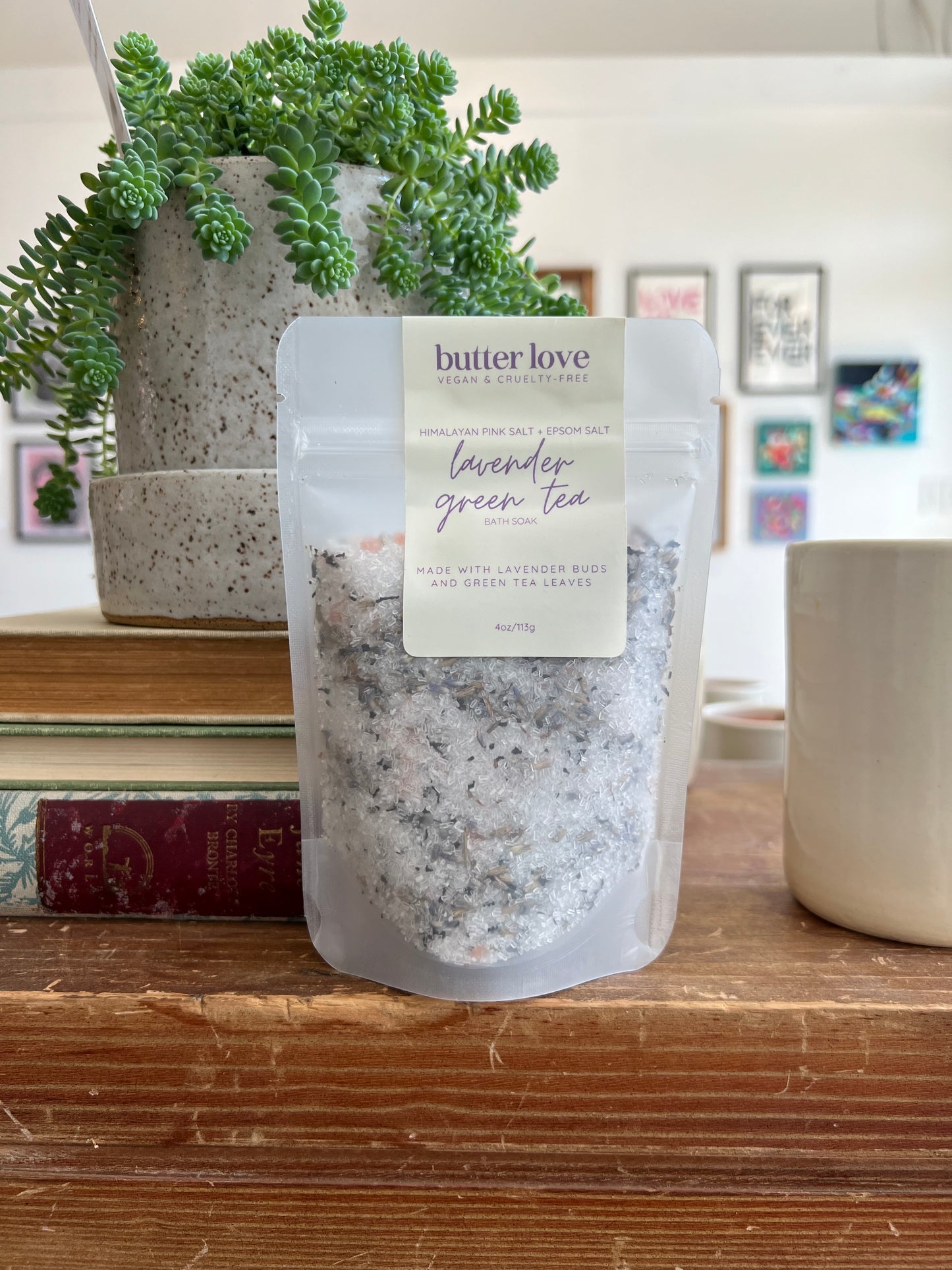 Lavender Green Tea Bath Salt - 4oz