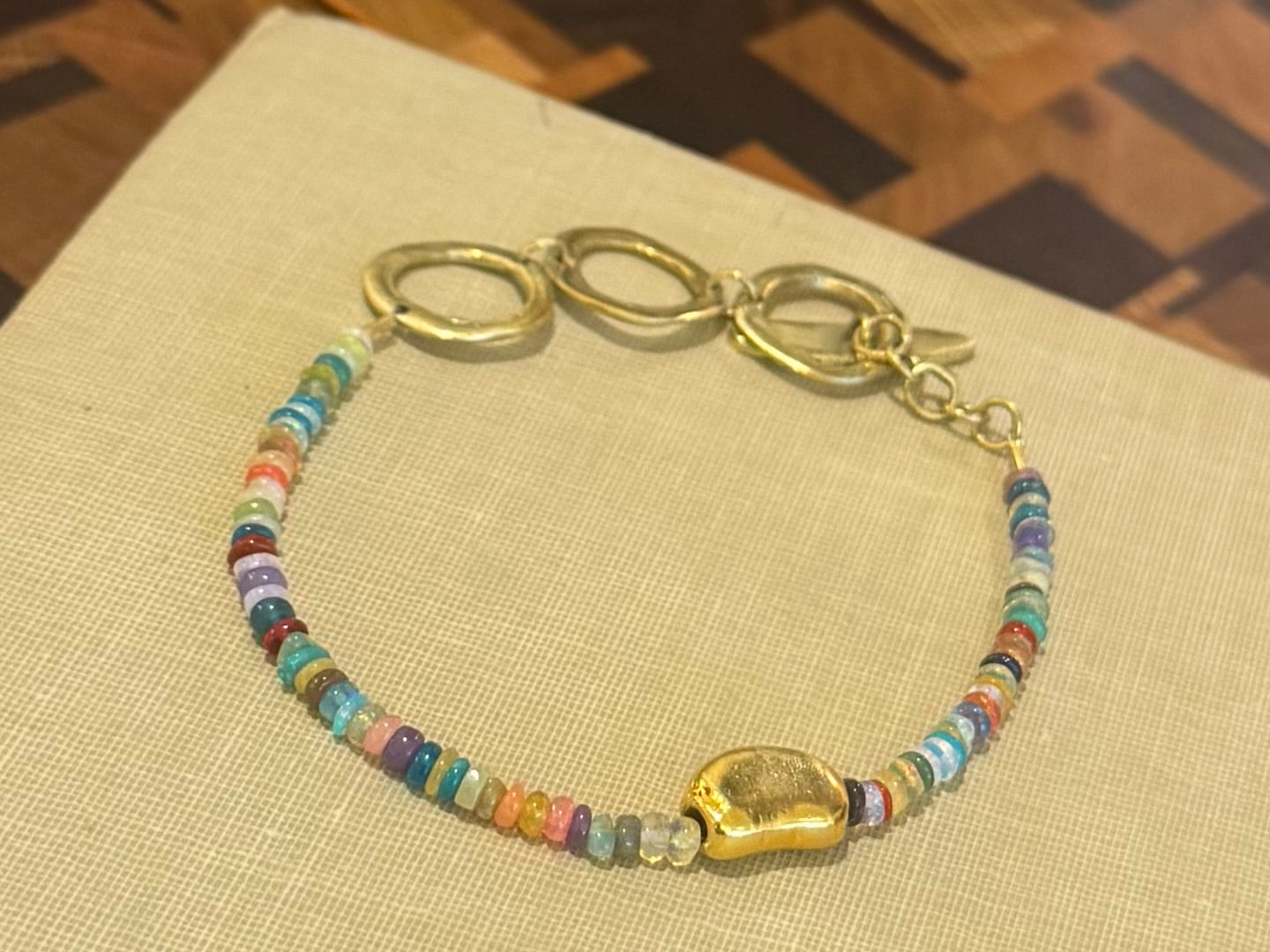 Opal Bead Bracelet