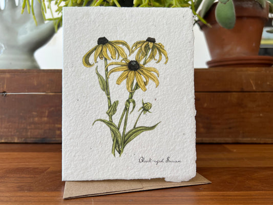 Plantable Black-Eyed Susan Card