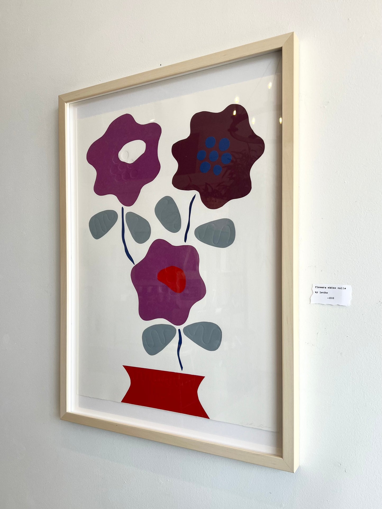 "Flowers Chine Collé" - Original Work